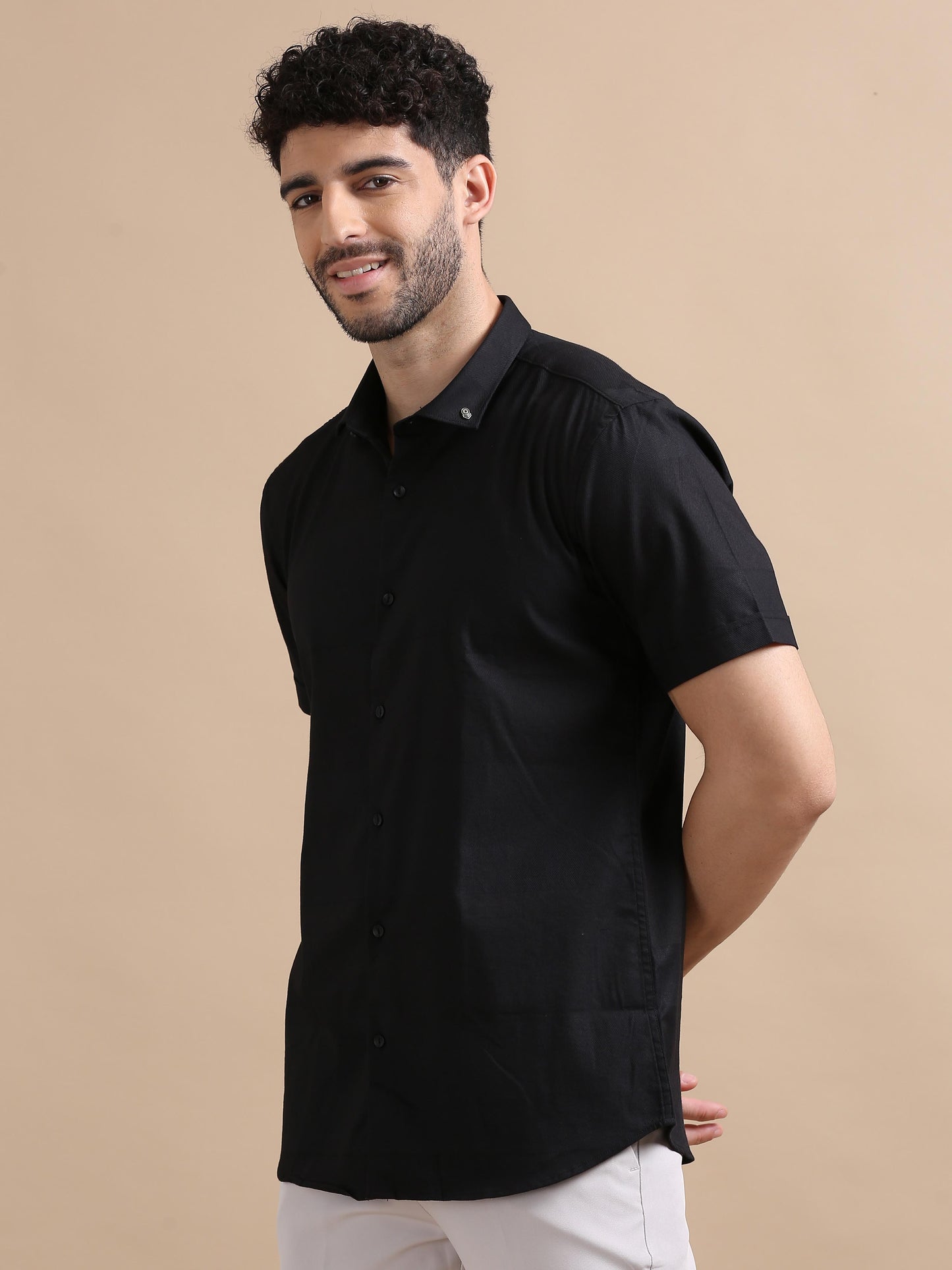 Duotone Black Solid Shirt