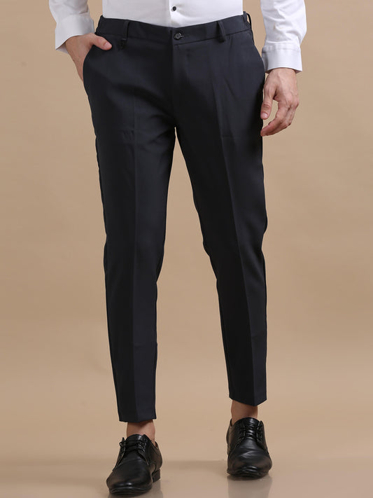 Featufle 4 Way Black Chinos Stretchable for Men 