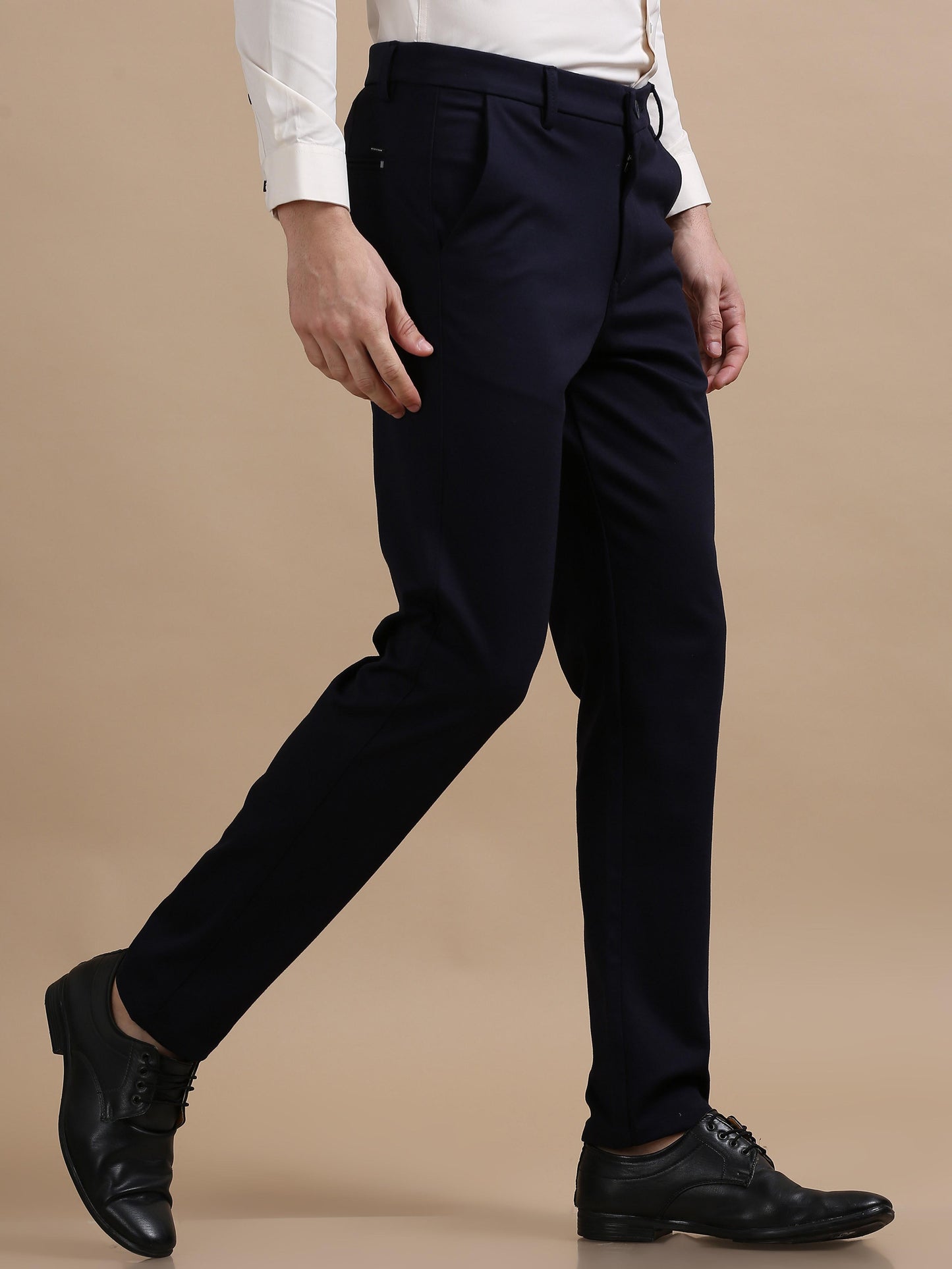  Flexi fusio Mens Black Chino Pants For Men