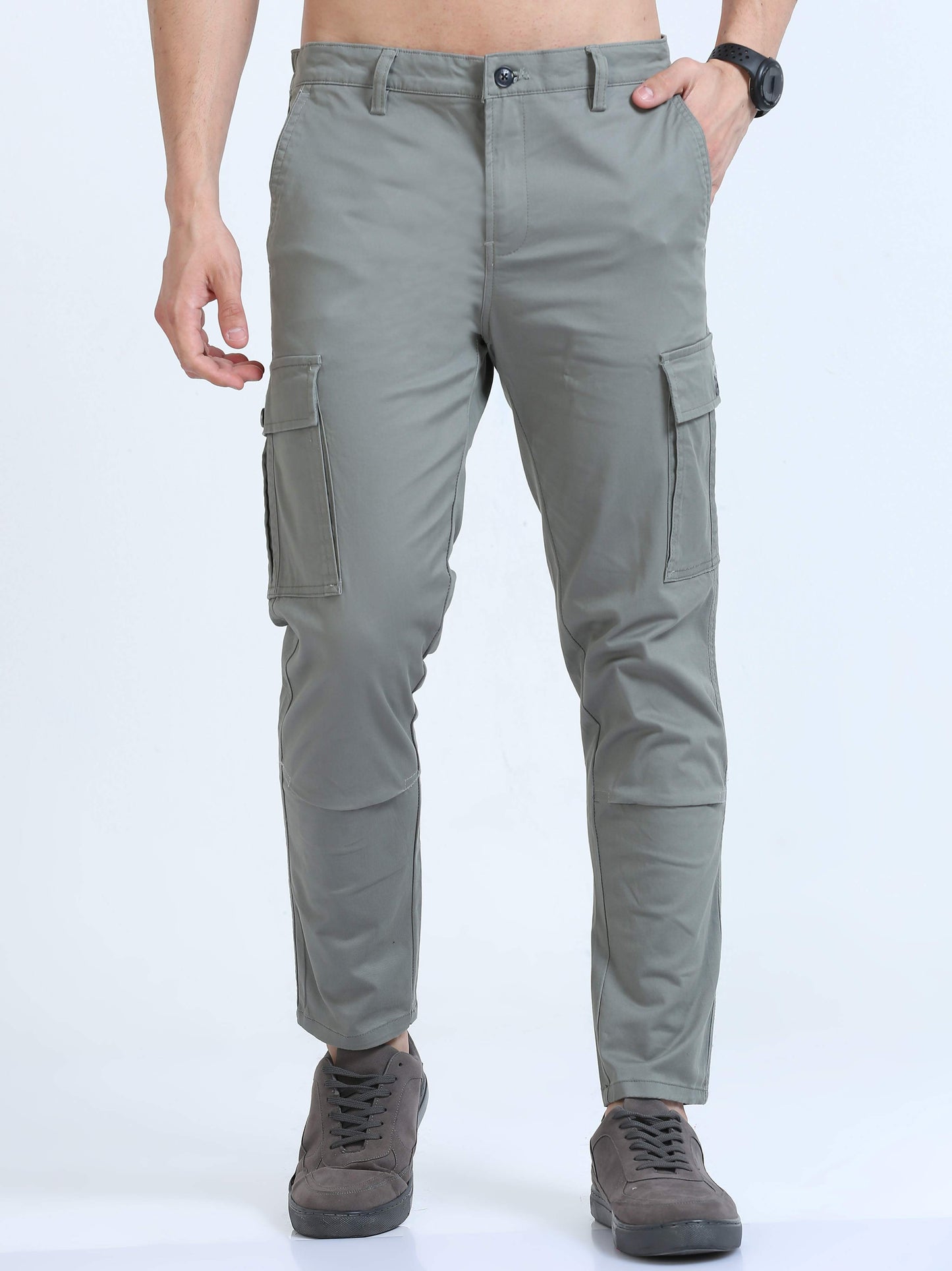 Light Green Slim Fit Cargo Pant