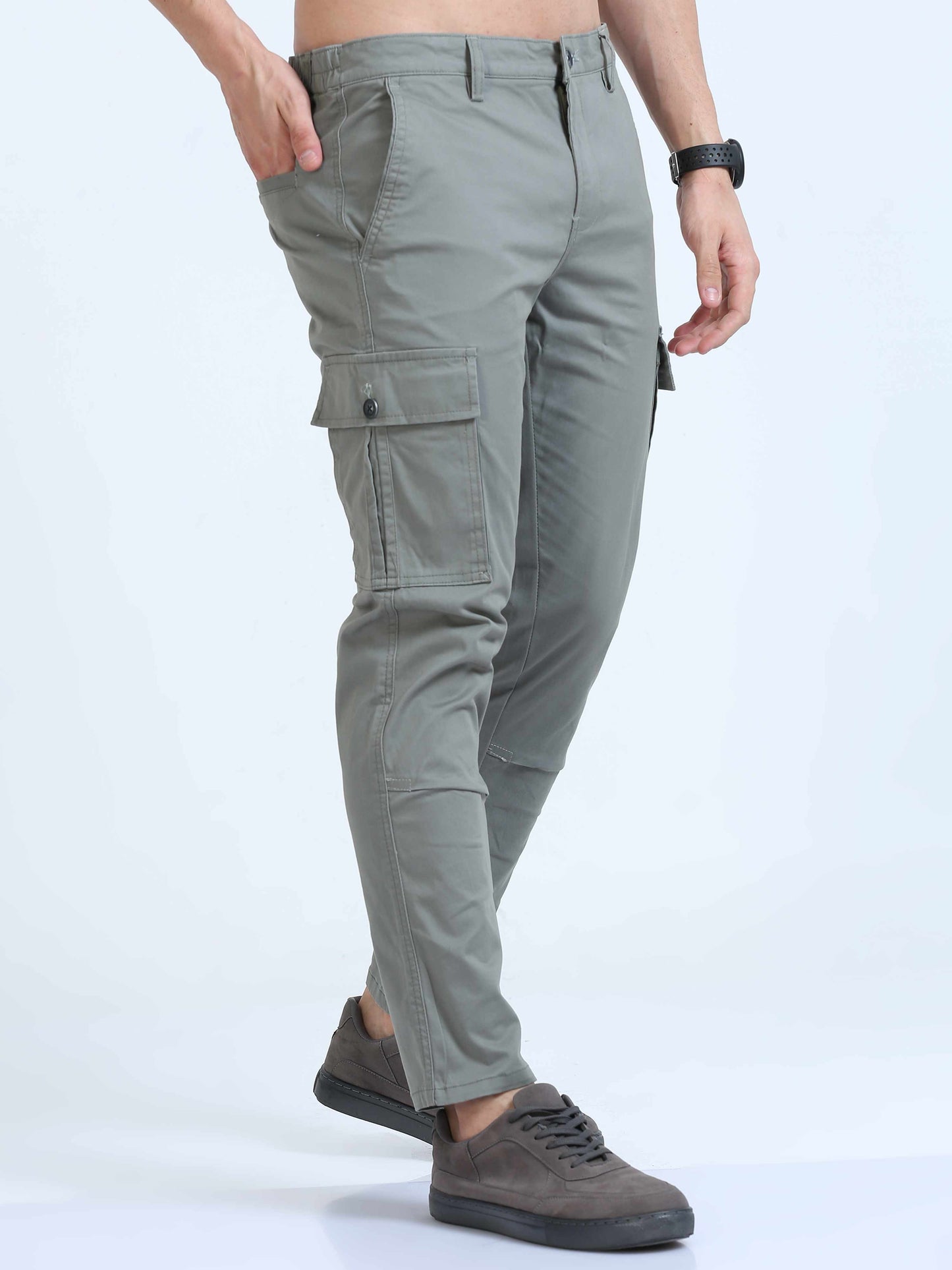 Light Green Slim Fit Cargo Pant