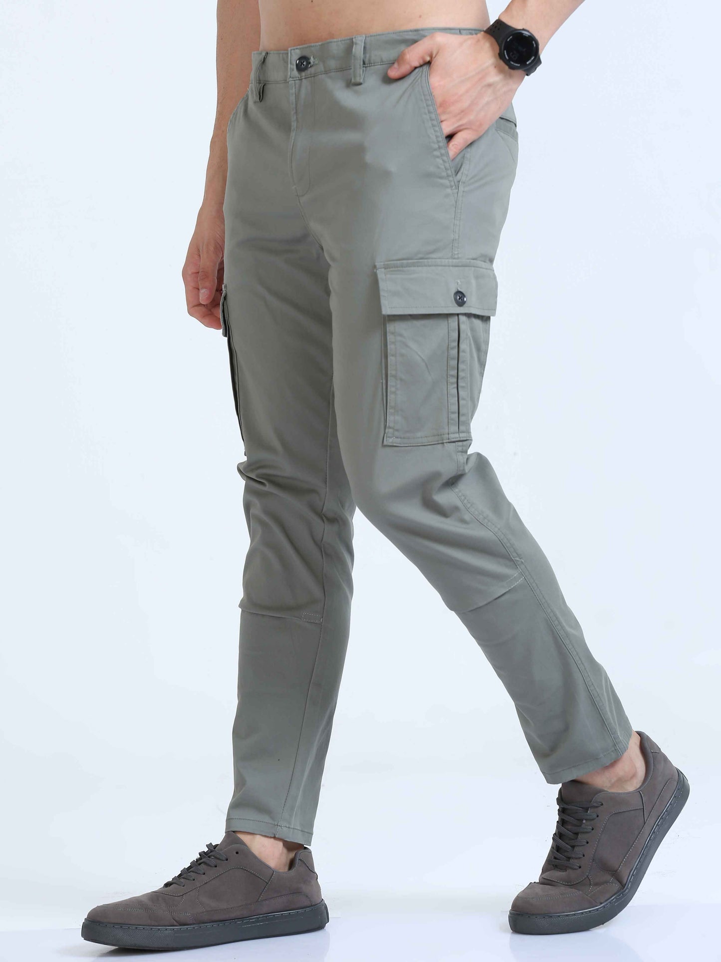 Light Green Slim Fit Cargo Pant