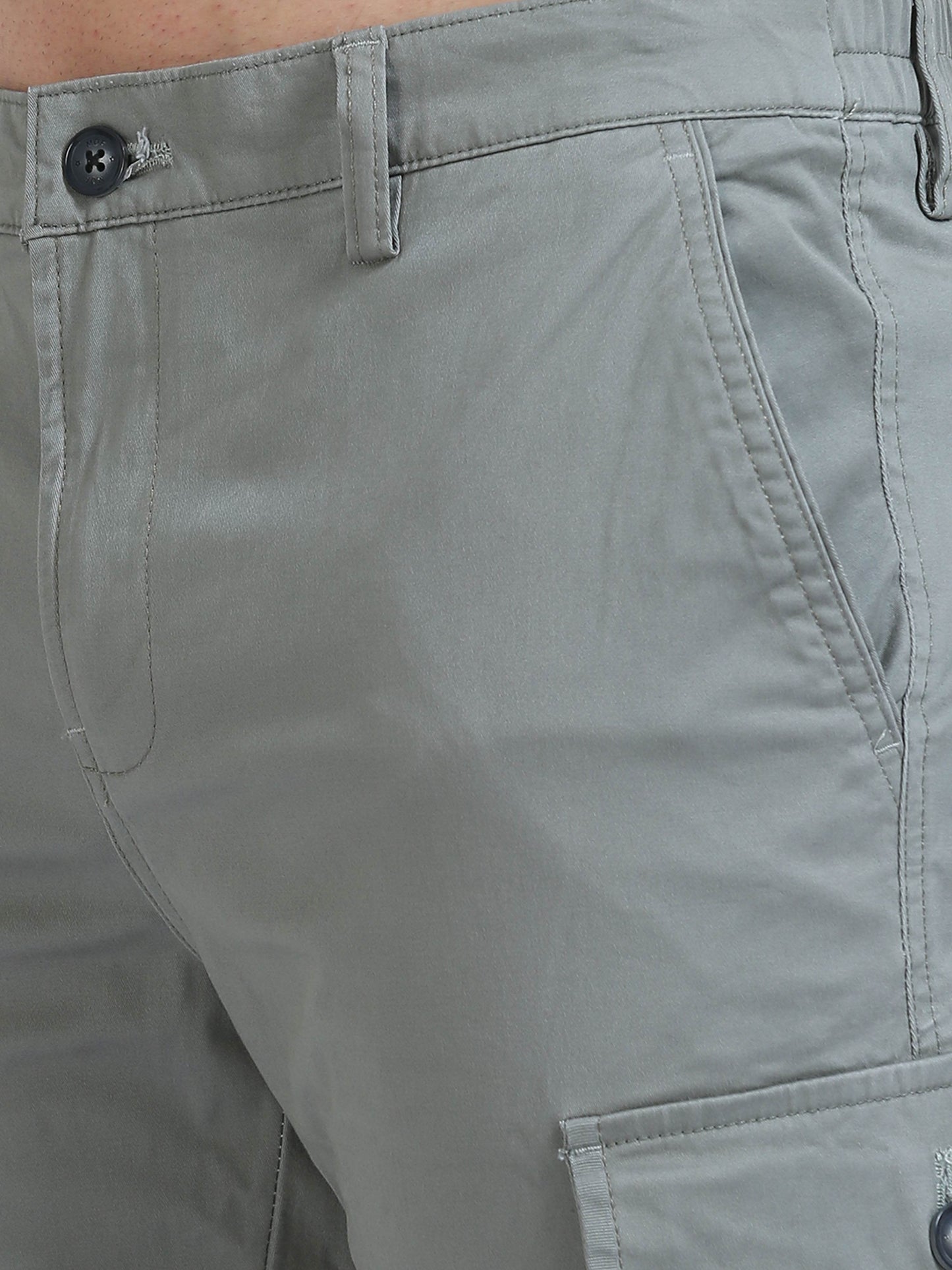 Light Green Slim Fit Cargo Pant