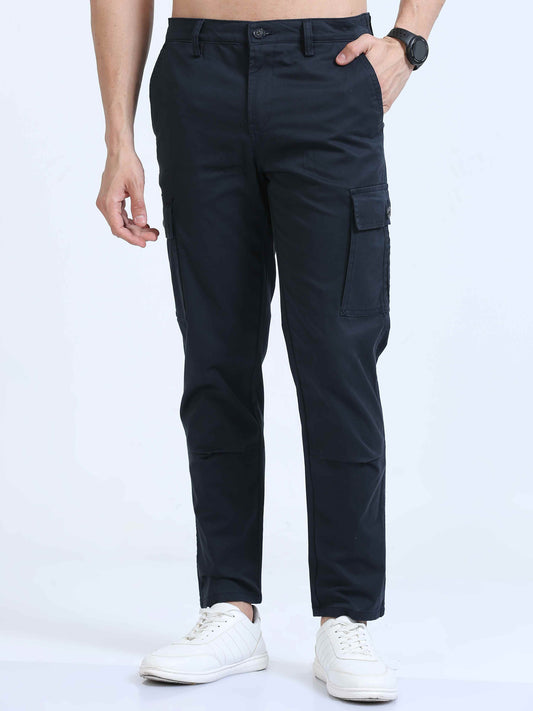 Navy Slim Fit Cargo Pant