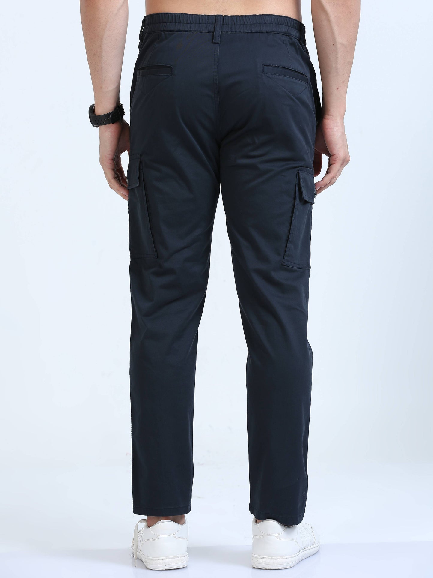 Navy Slim Fit Cargo Pant