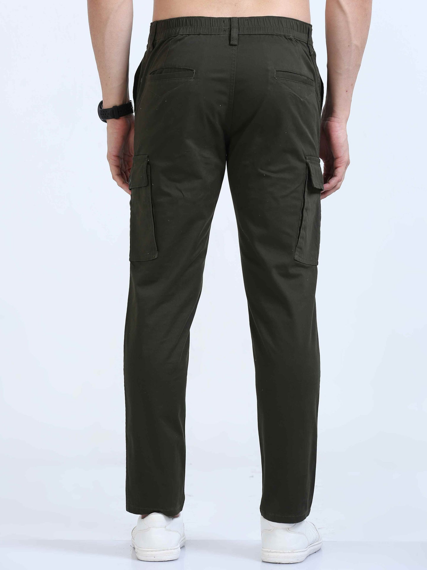 Olive Slim Fit Cargo Pant