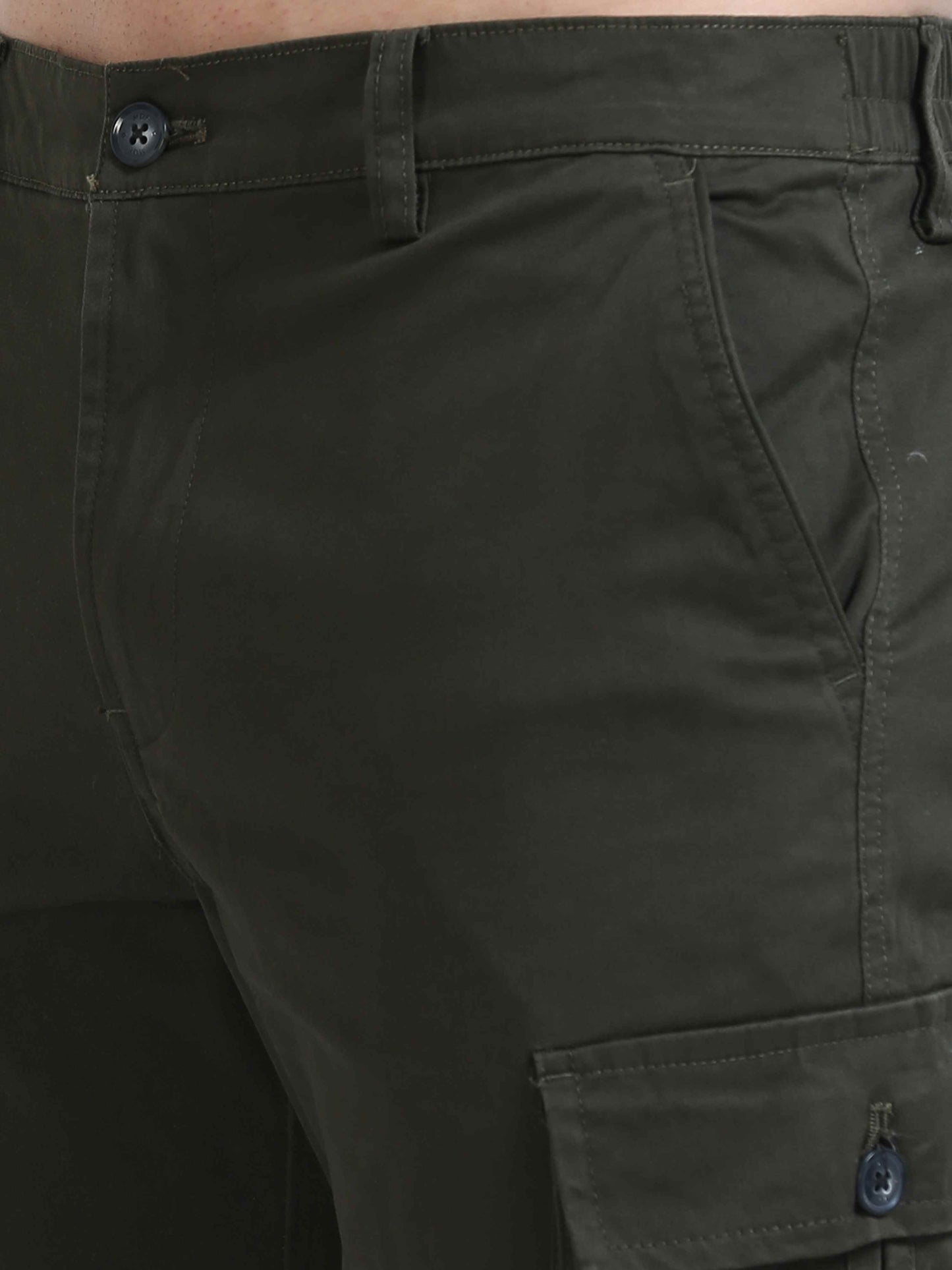 Olive Slim Fit Cargo Pant