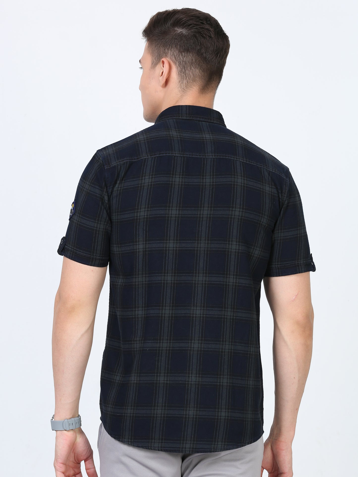 Twill  Indigo Check Casual shirt