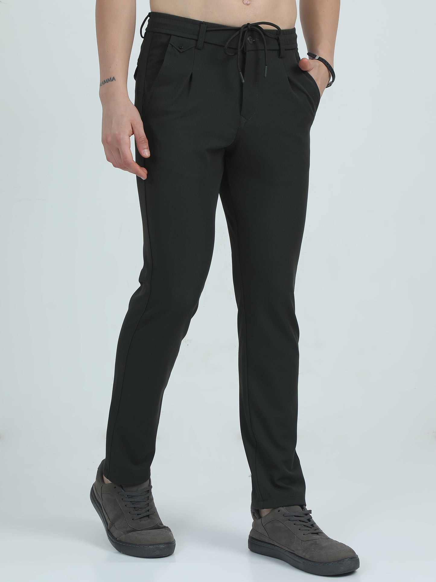 Green Slim Fit Trouser