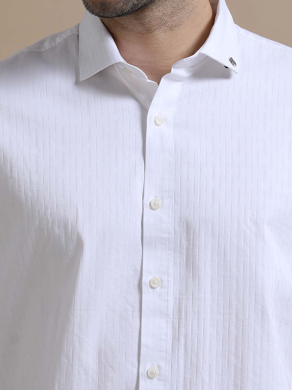  Stylish Pure Basic White Solid Shirt for Men