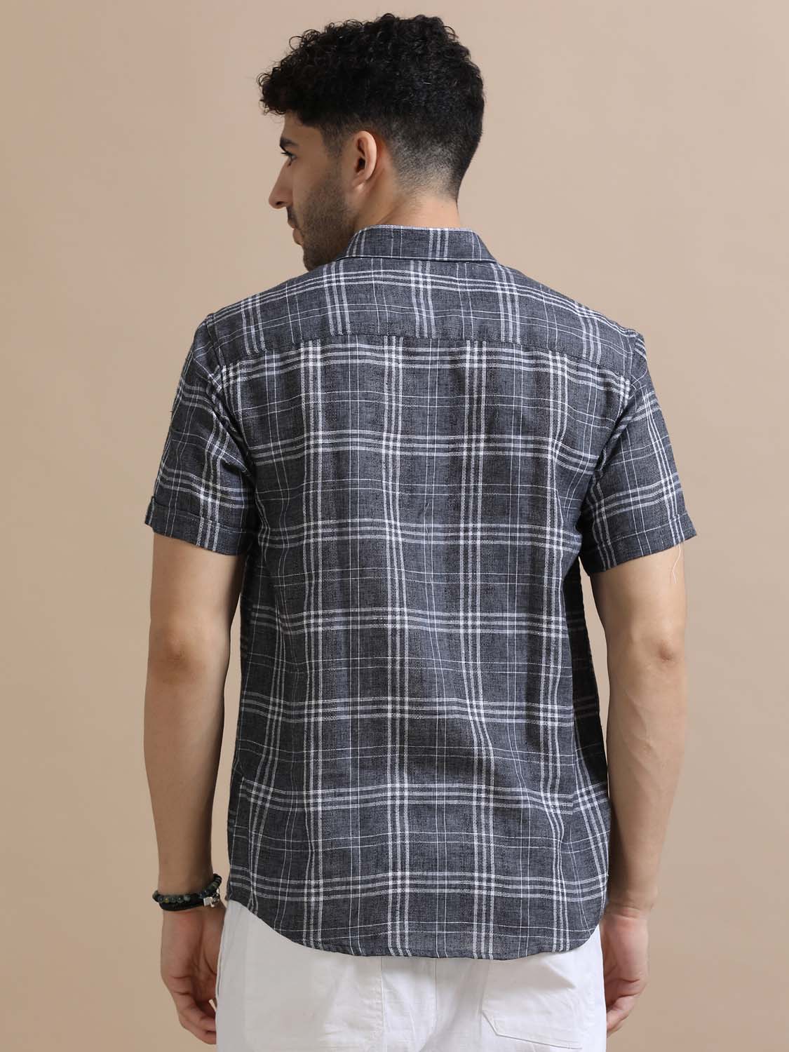 Plaidify Grey Checks Shirt