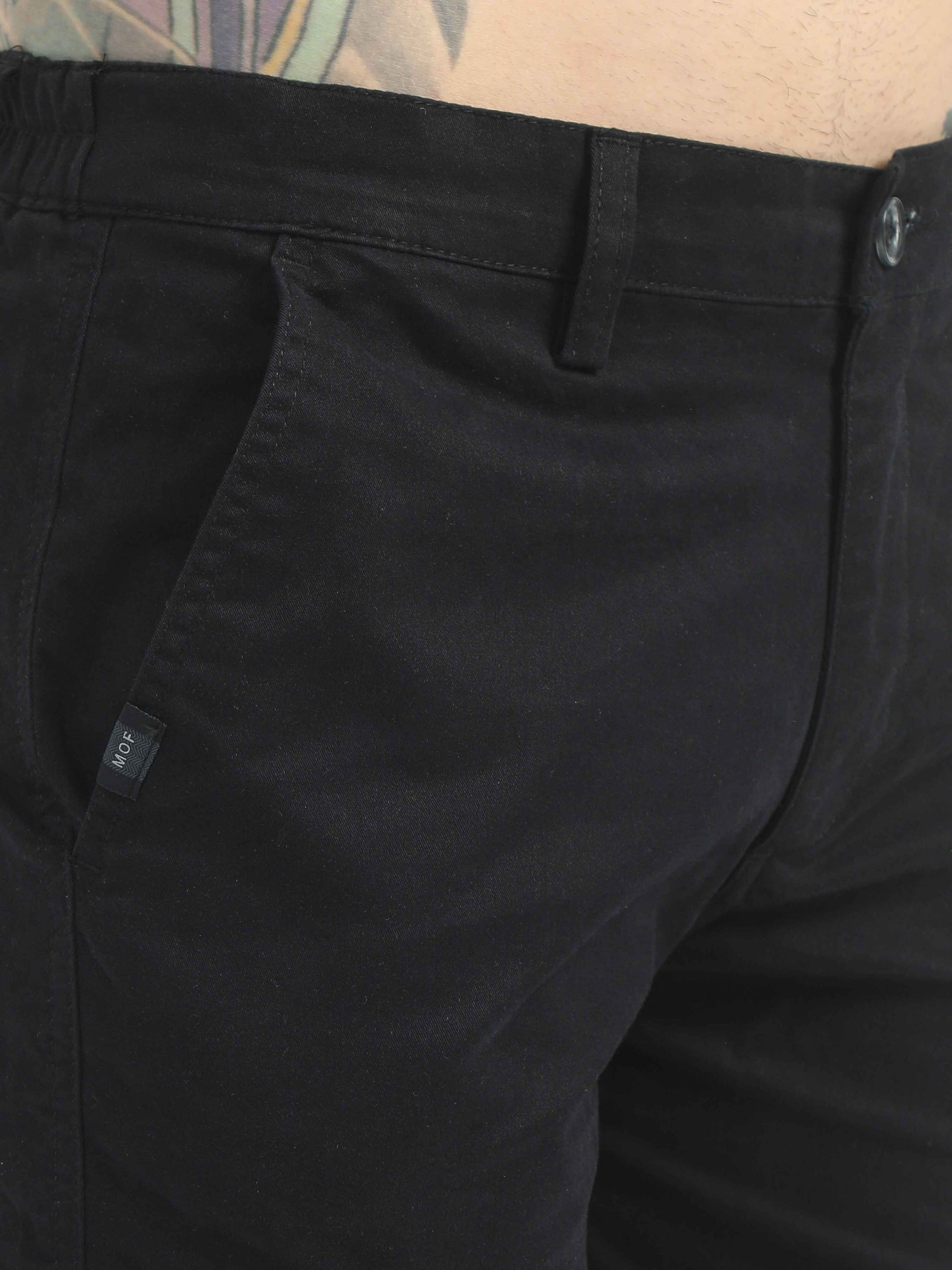  Black Relaxed Cargo Pants For Men