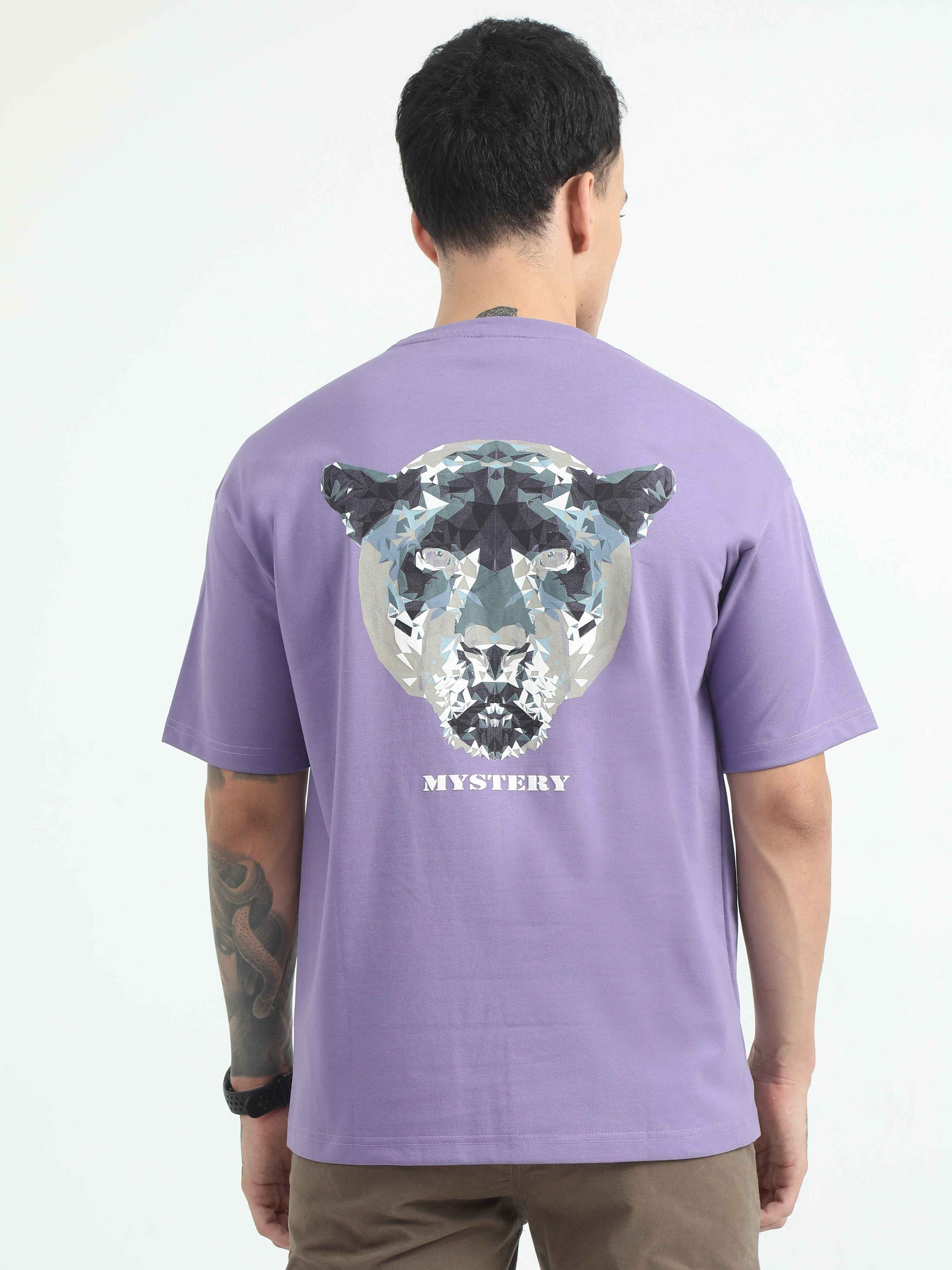 Puff Bomb Lavendar Oversized T Shirt Mens