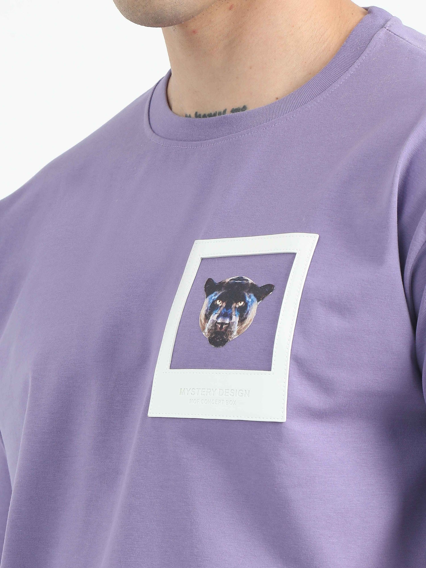 Puff Bomb Lavendar Oversized T Shirt Mens