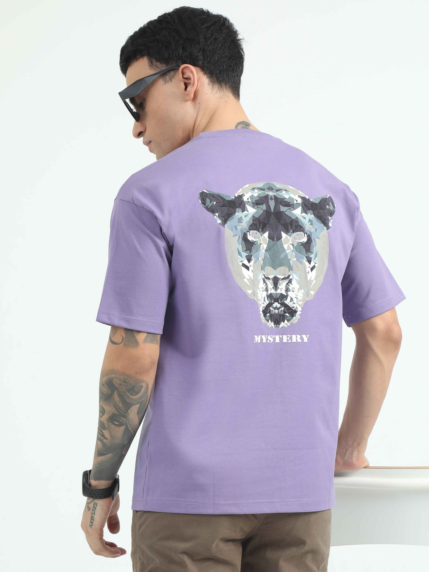 Puff Bomb Lavendar Oversized T Shirt Mens