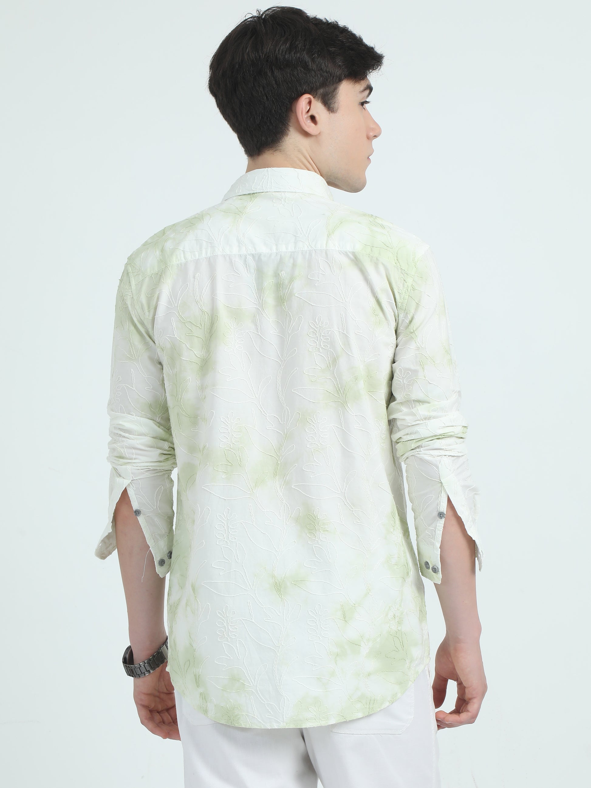 Pista Embroidered Cotton Shirt Men