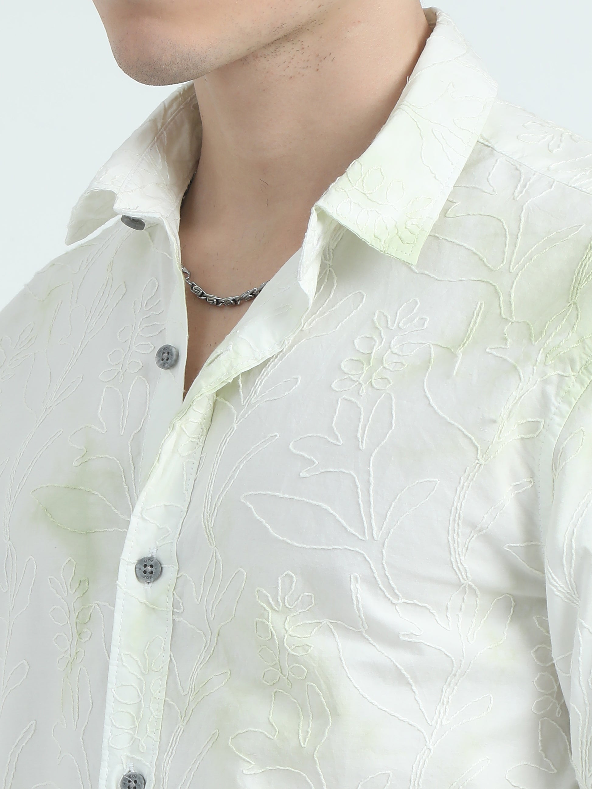 Pista Embroidered Cotton Shirt Men