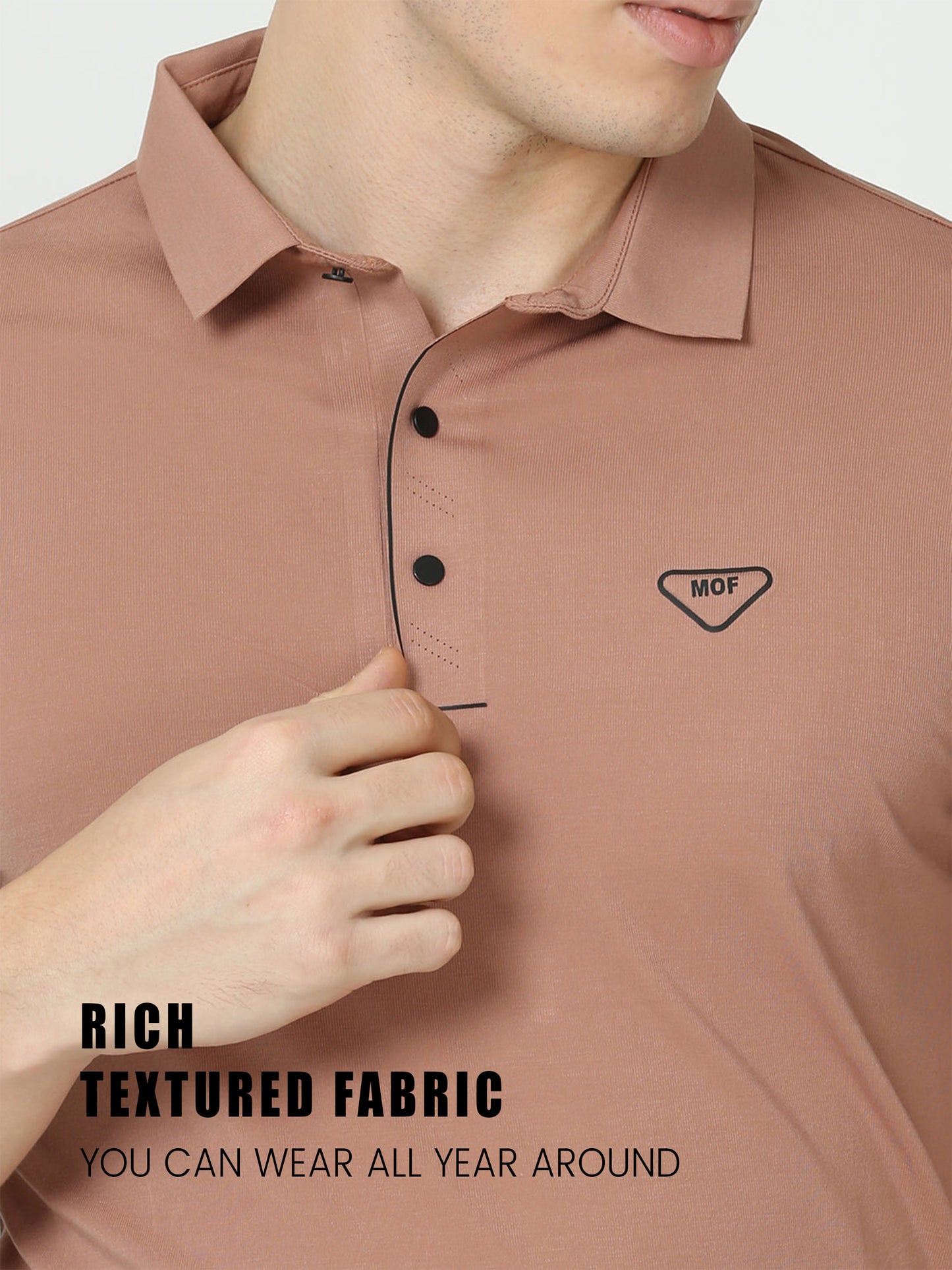 Seamless Brandy Rose plain polo tshirt for men