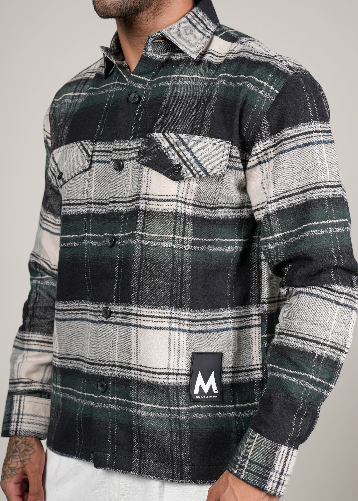 Men’s Premium Brushed Cotton Checked Shacket