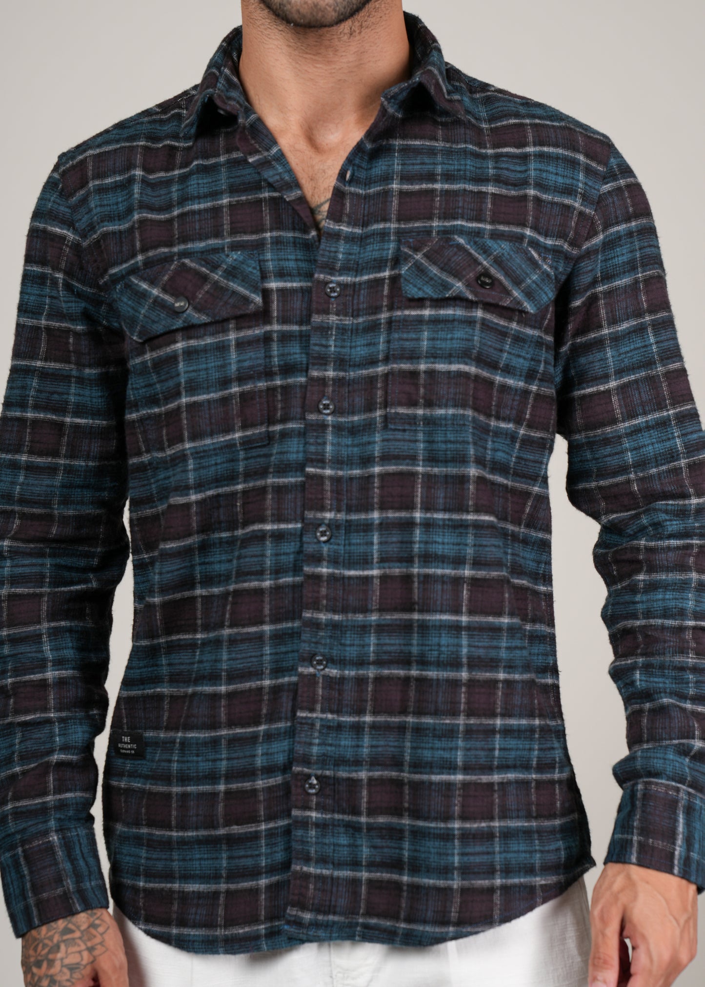 Men’s Green Checked Casual Shirt