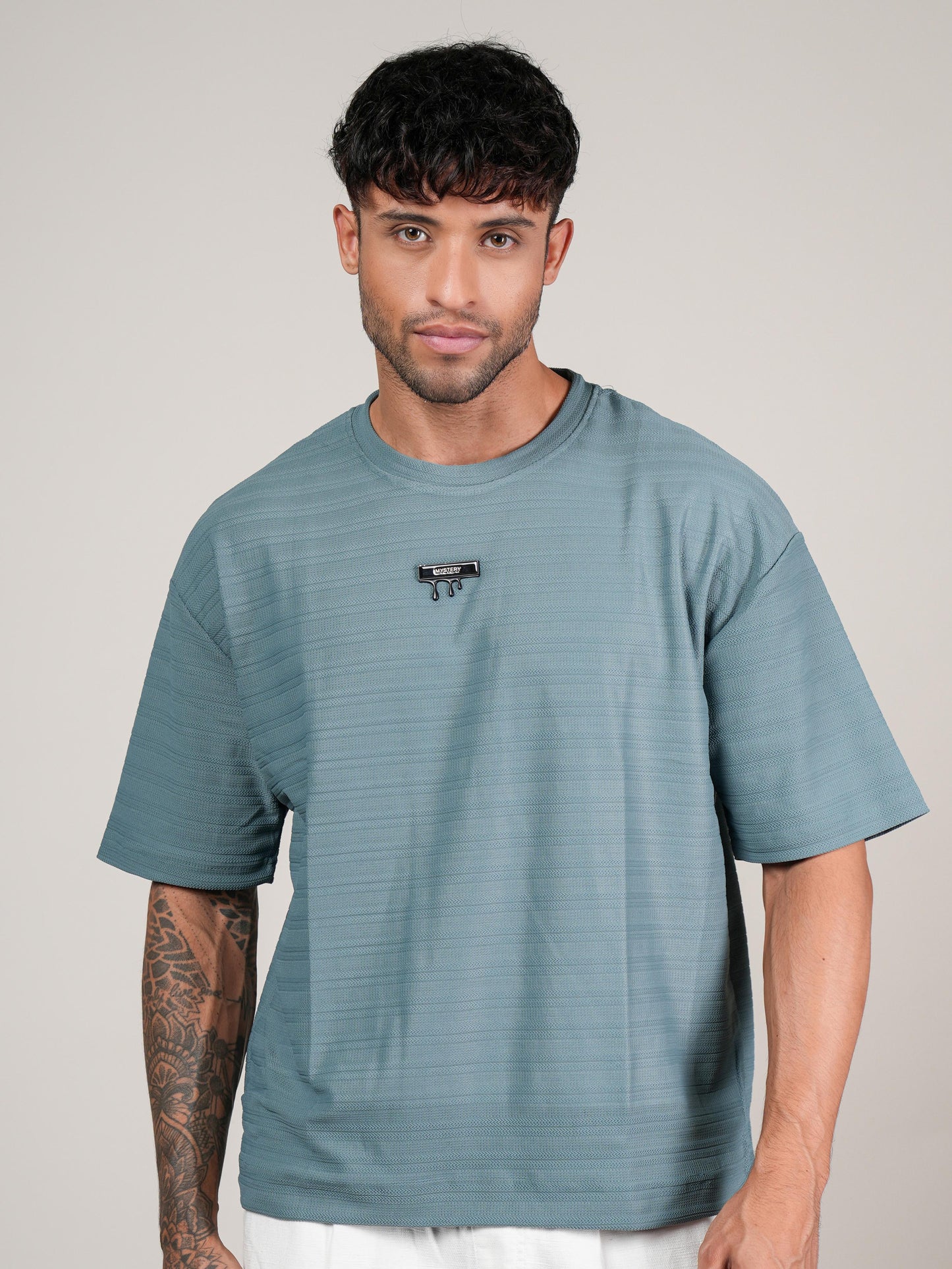 Men’s Oversize Round Neck Tshirt Rama Green