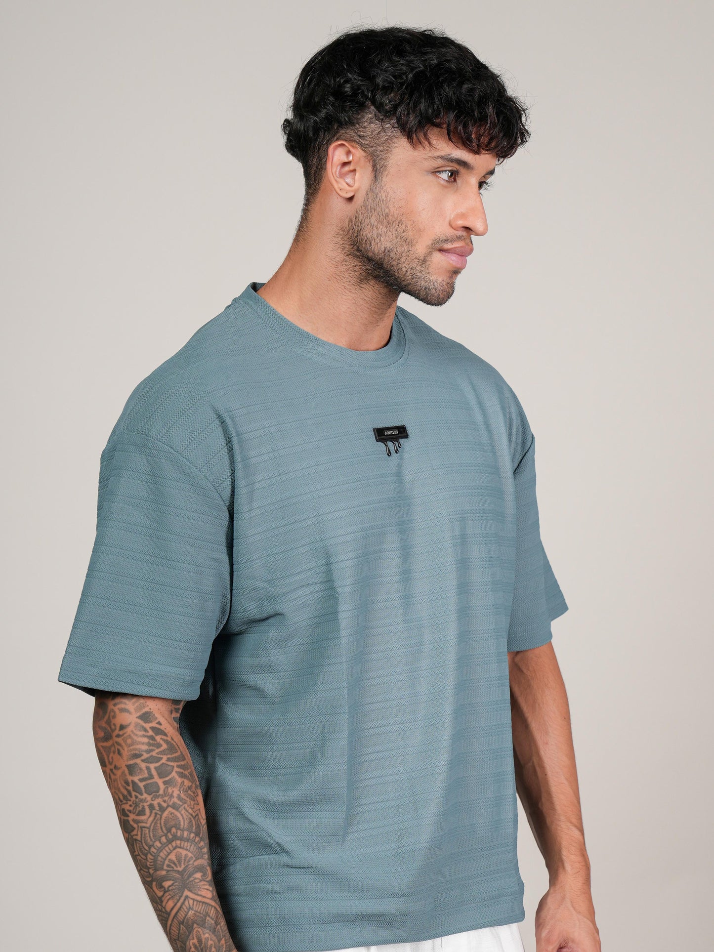 Men’s Oversize Round Neck Tshirt Rama Green