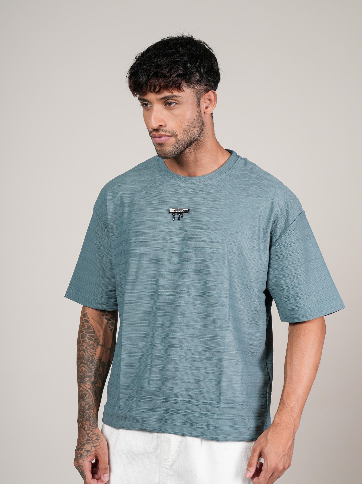 Men’s Oversize Round Neck Tshirt Rama Green