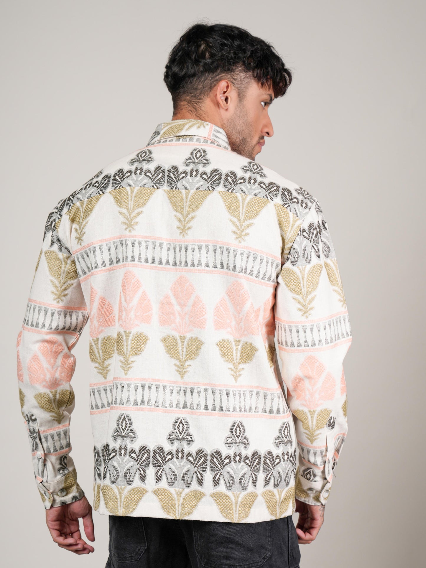 Men’s Multicolor Printed Casual Cotton Shirt