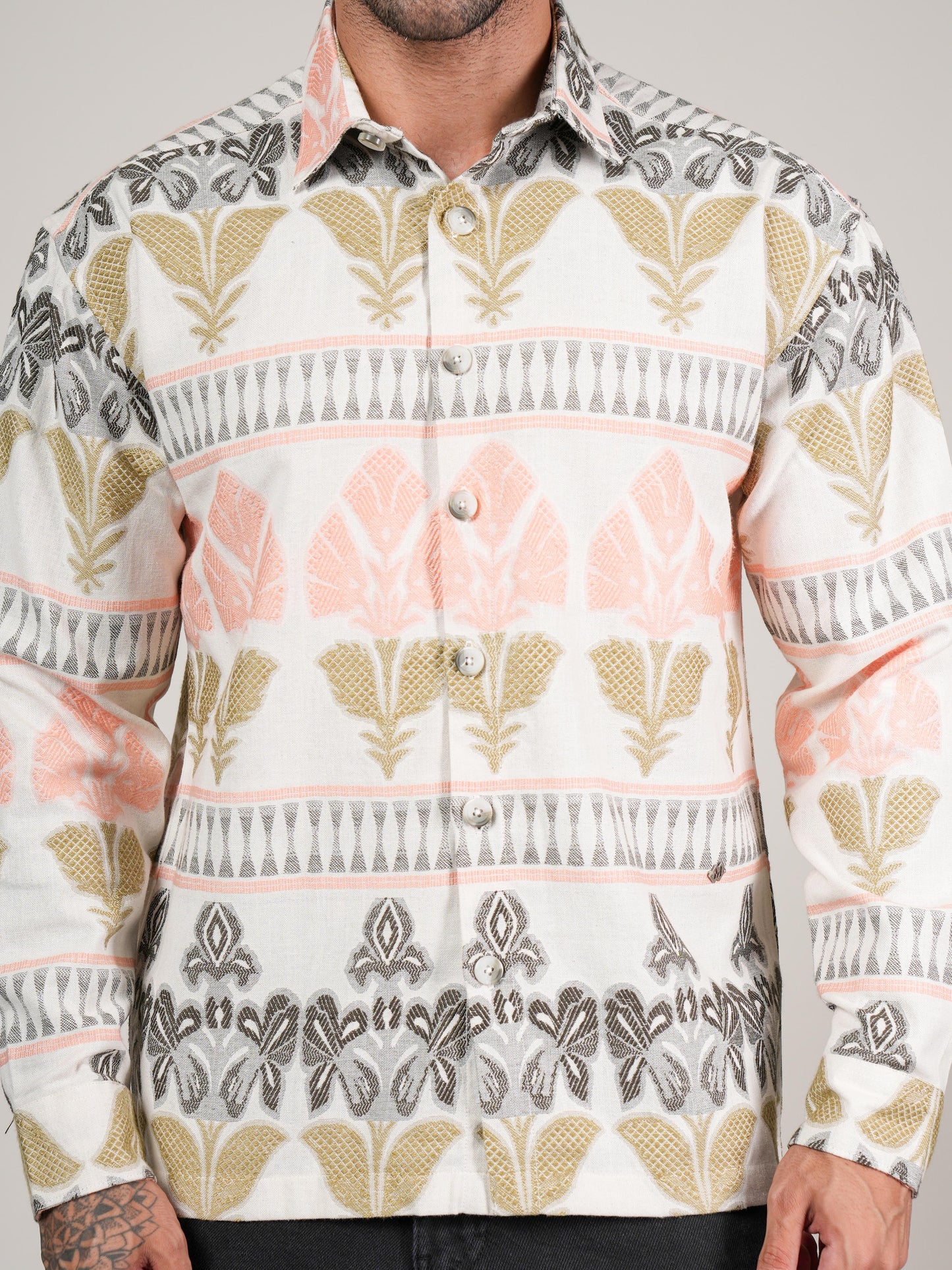 Men’s Multicolor Printed Casual Cotton Shirt