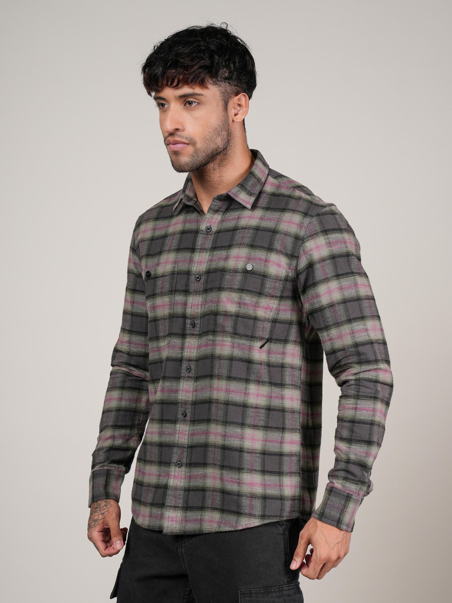 Men’s Casual Check Shirt