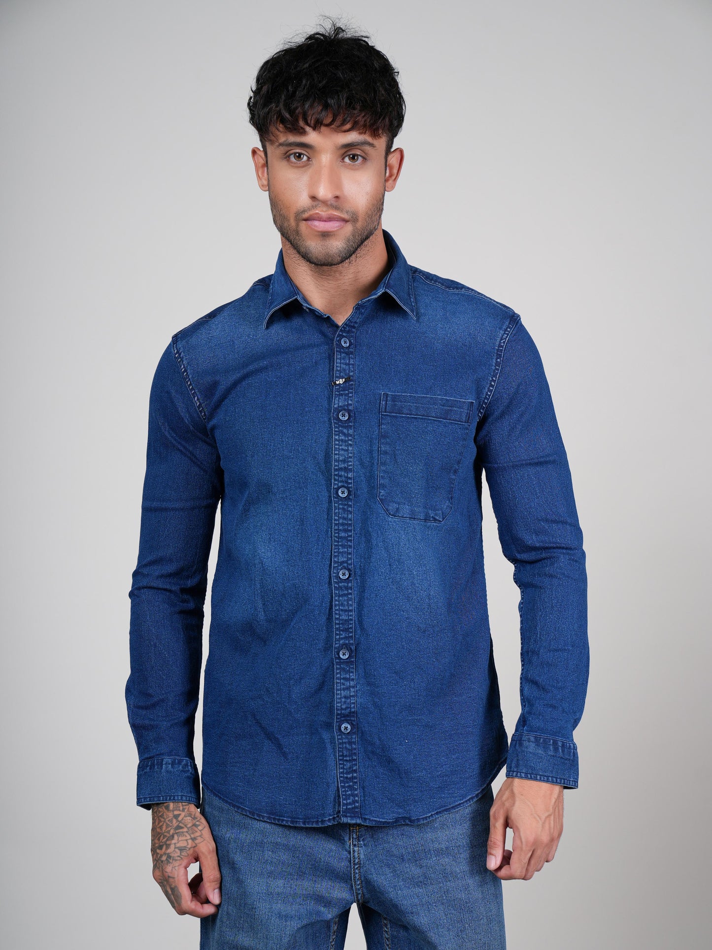 Men’s Blue Denim Shirt