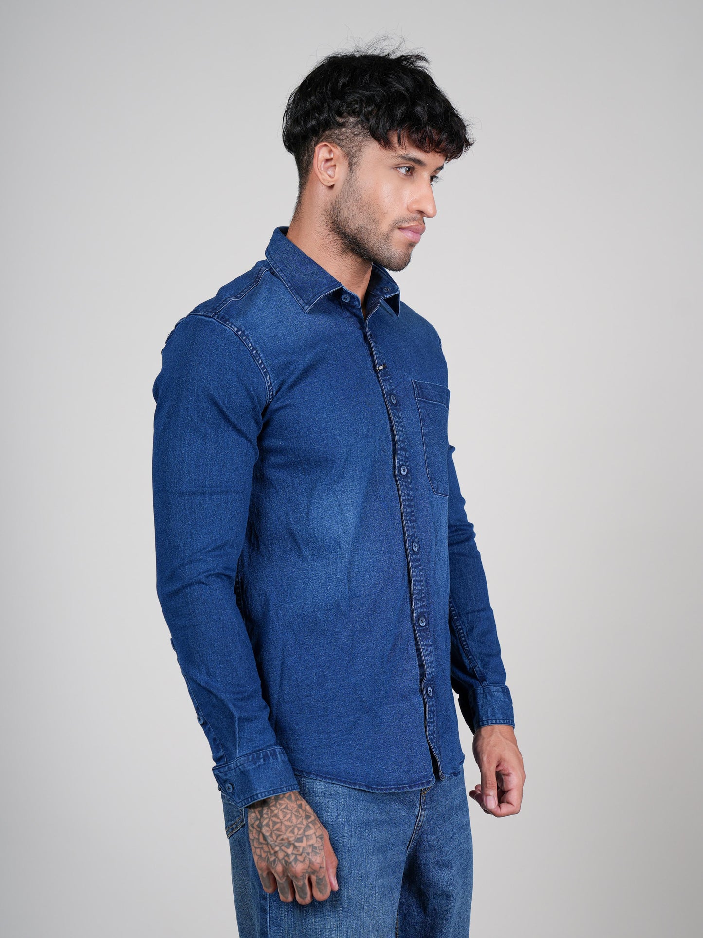 Men’s Blue Denim Shirt