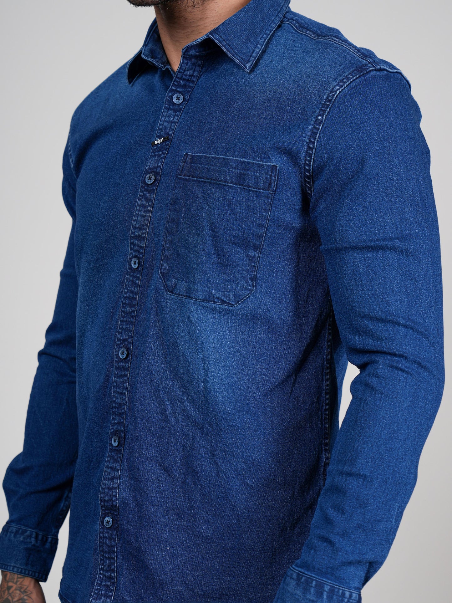 Men’s Blue Denim Shirt