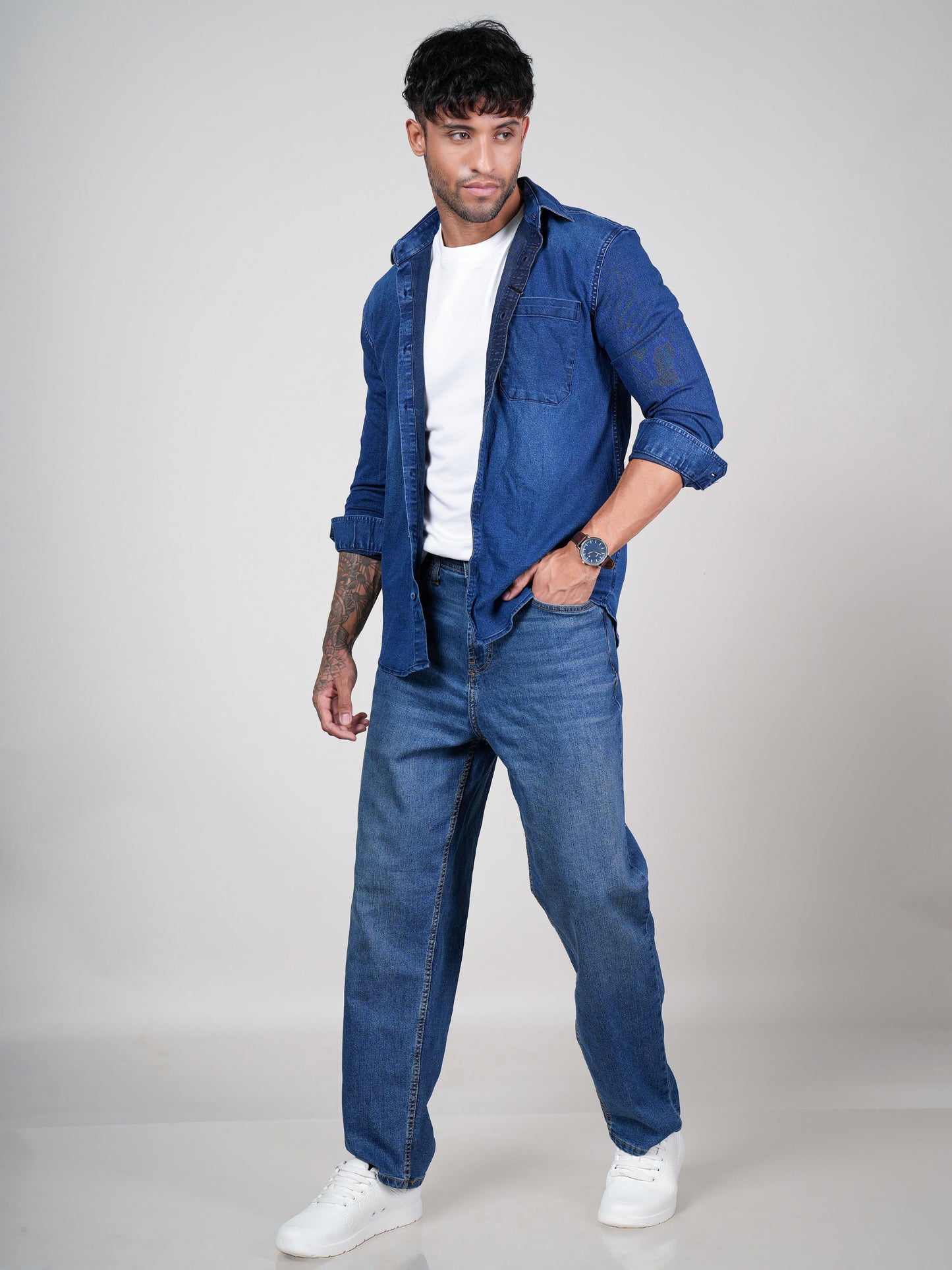 Men’s Blue Denim Shirt