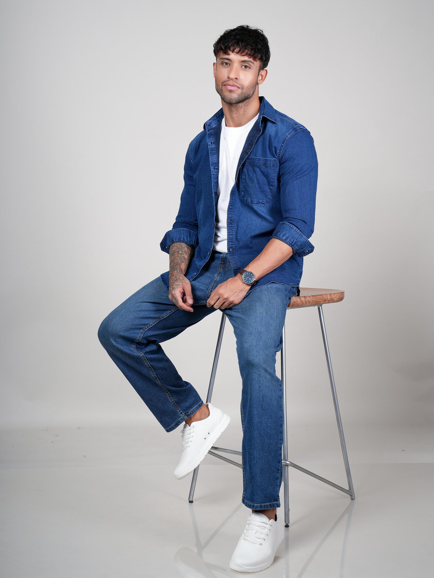 Men’s Blue Denim Shirt