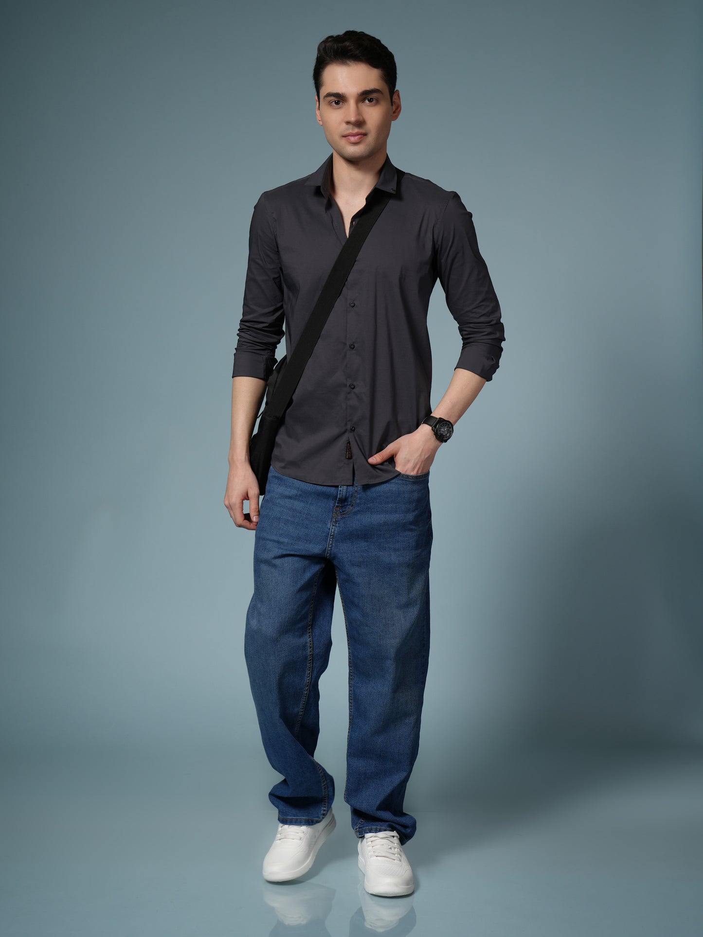 Men’s Dark Grey Formal Shirt