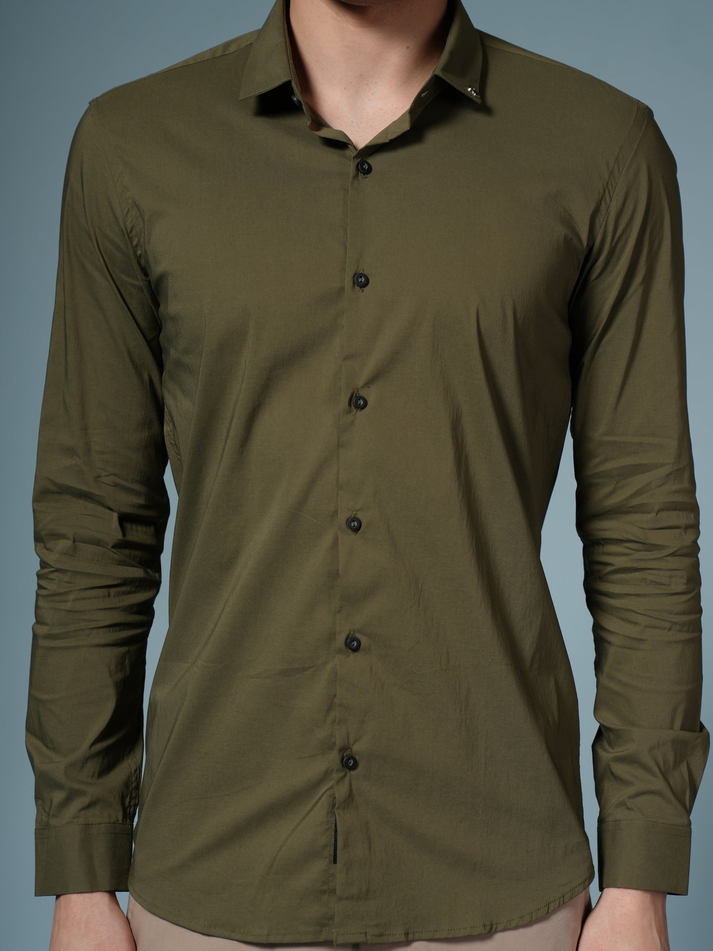 Men’s Olive Formal Shirt