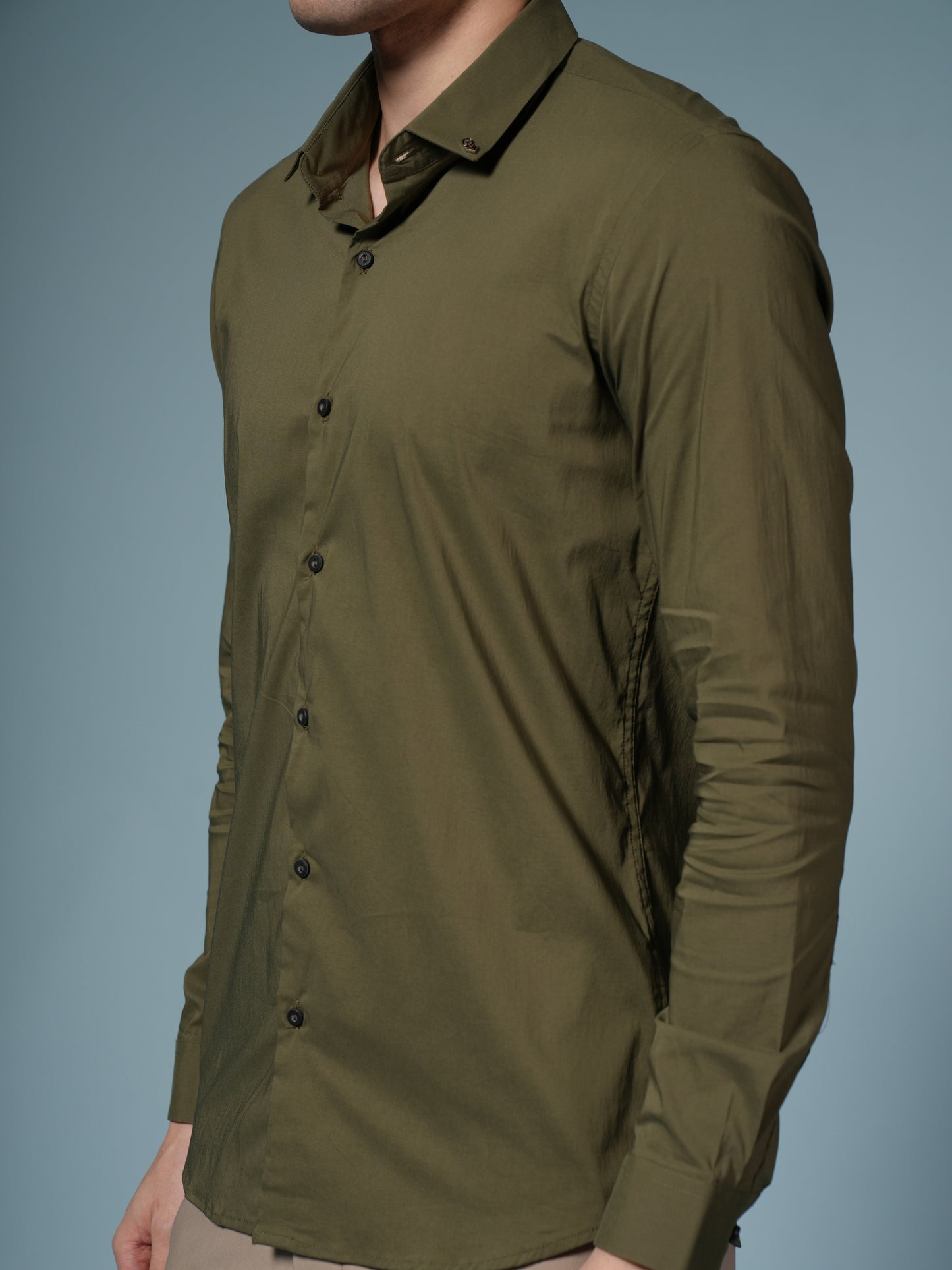 Men’s Olive Formal Shirt