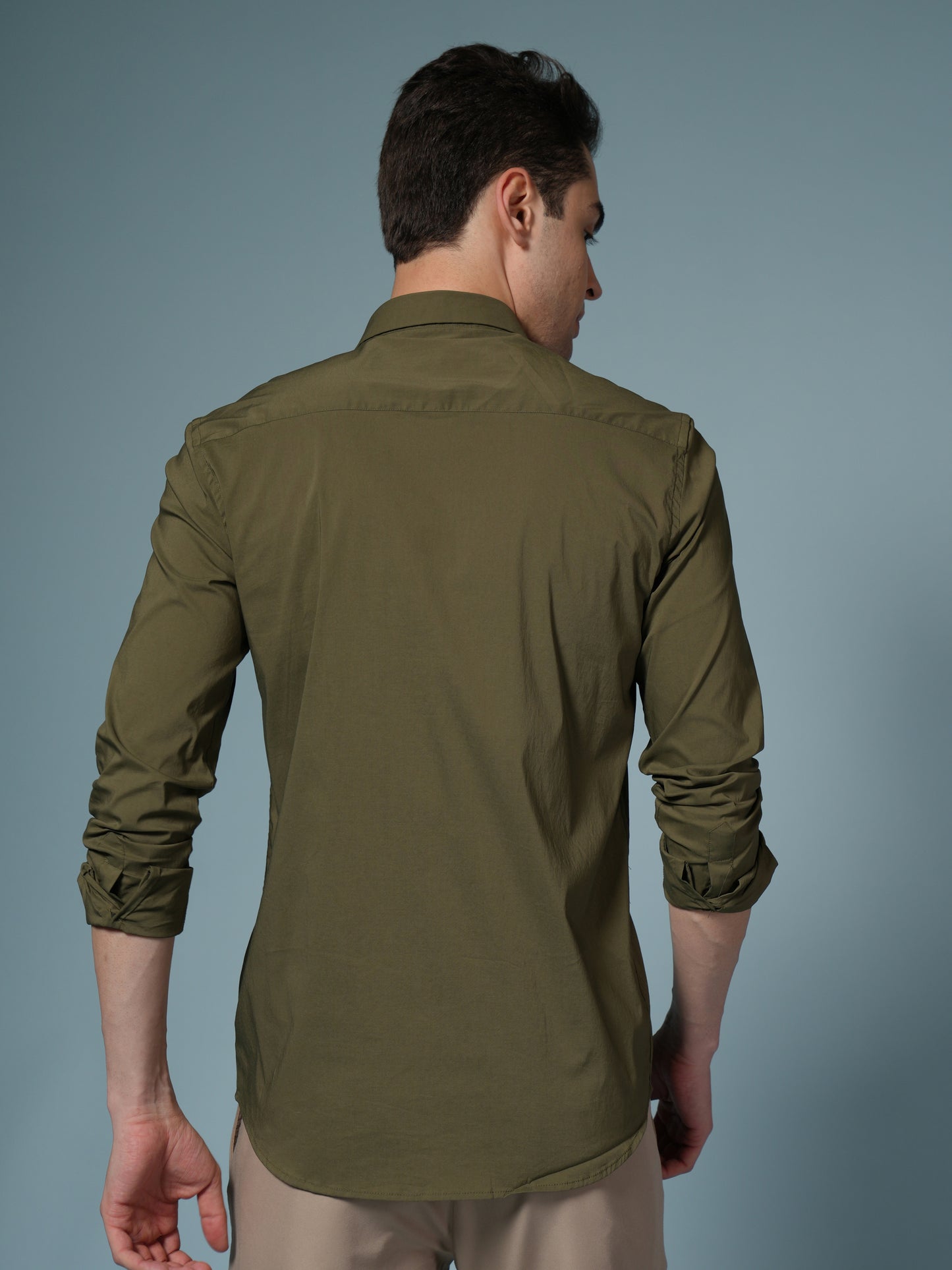 Men’s Olive Formal Shirt