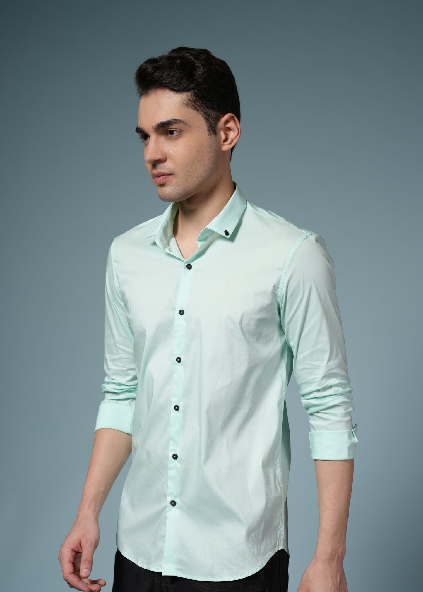 Men’s Light Green Formal Shirt