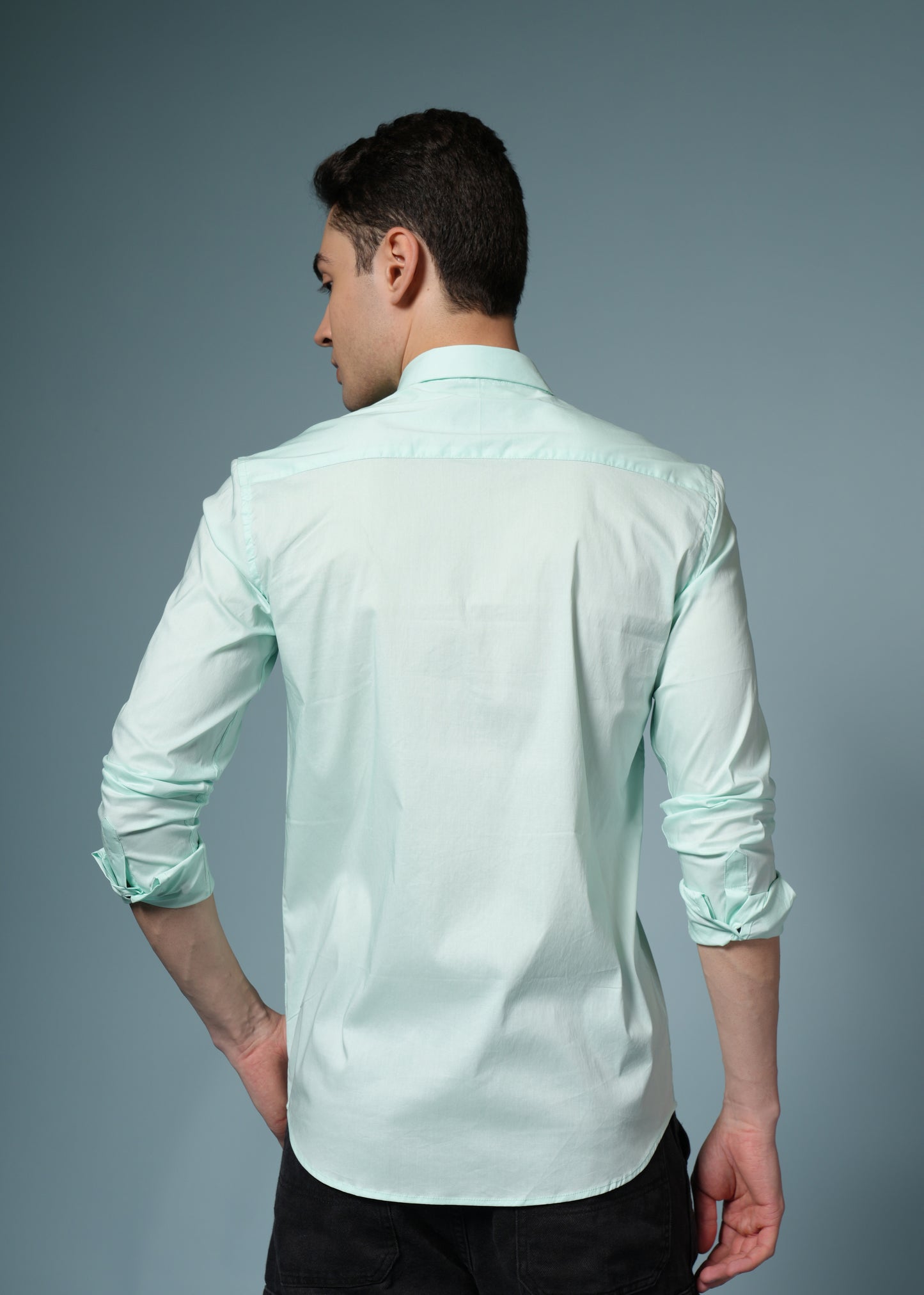 Men’s Light Green Formal Shirt