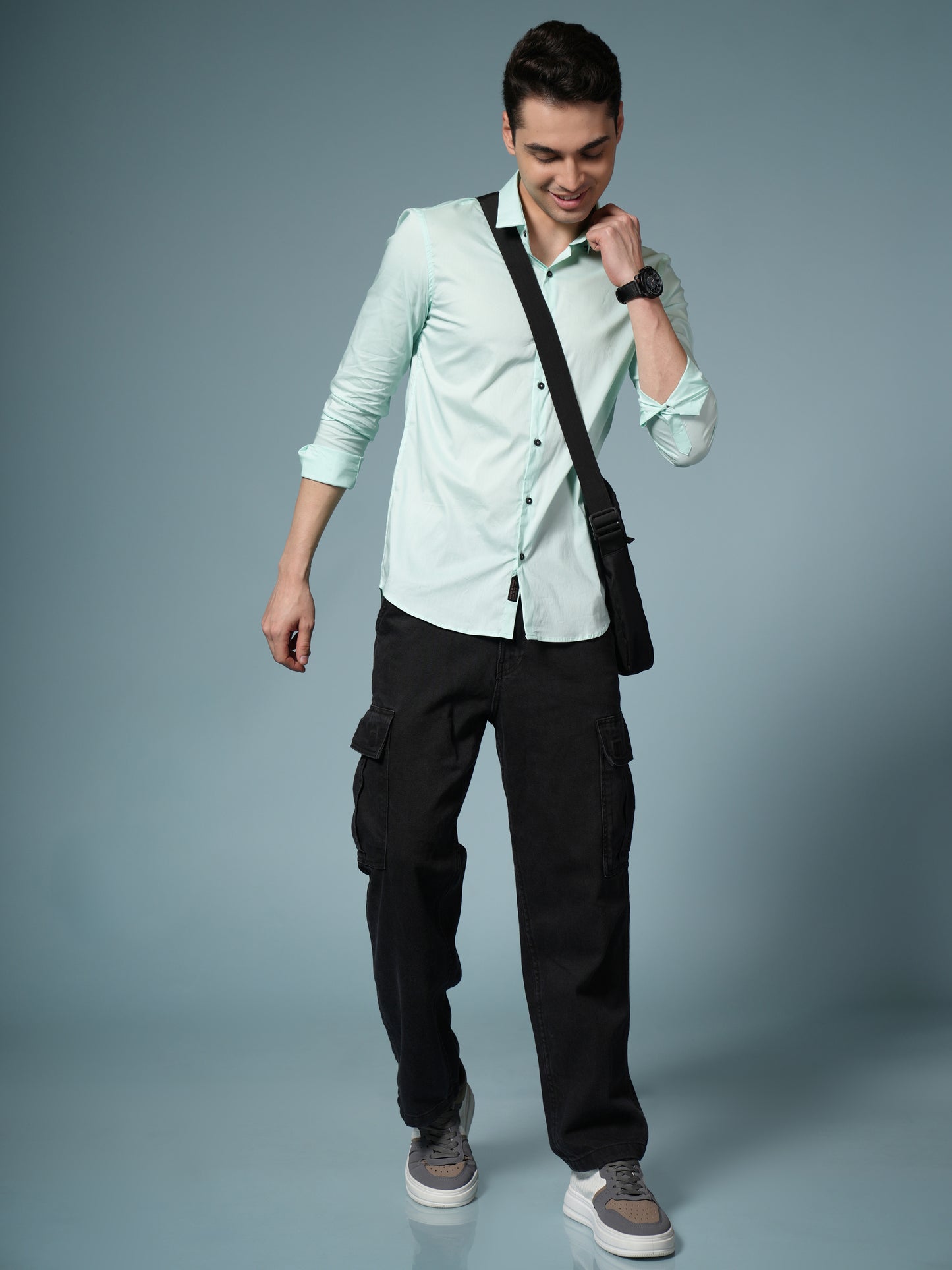 Men’s Light Green Formal Shirt