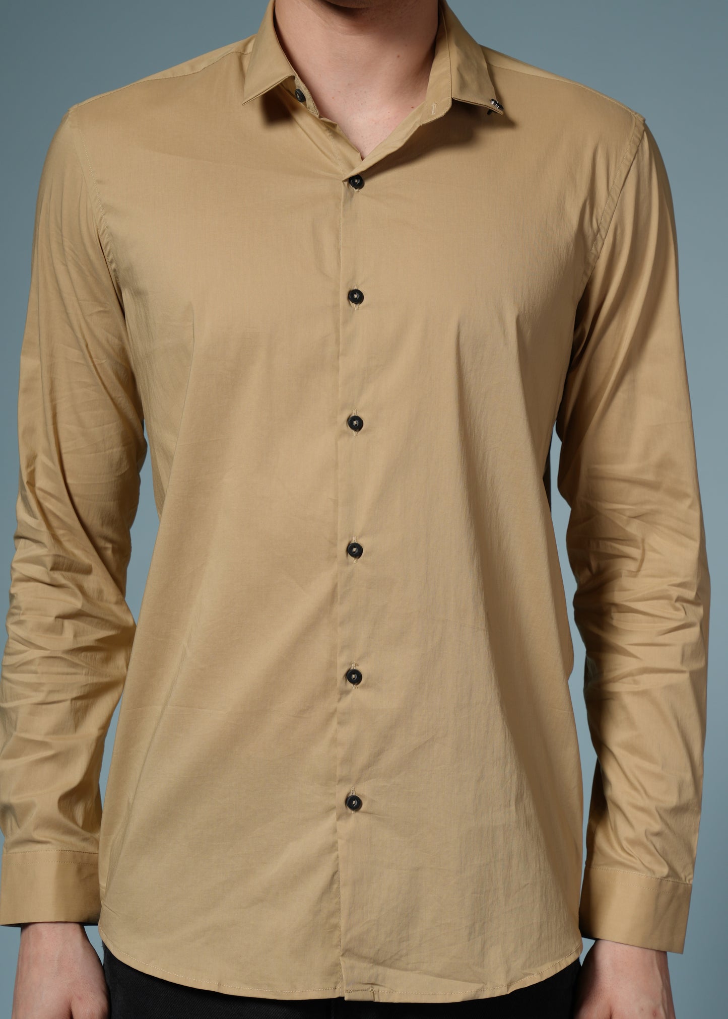 Men’s Dark Beige Formal Shirt
