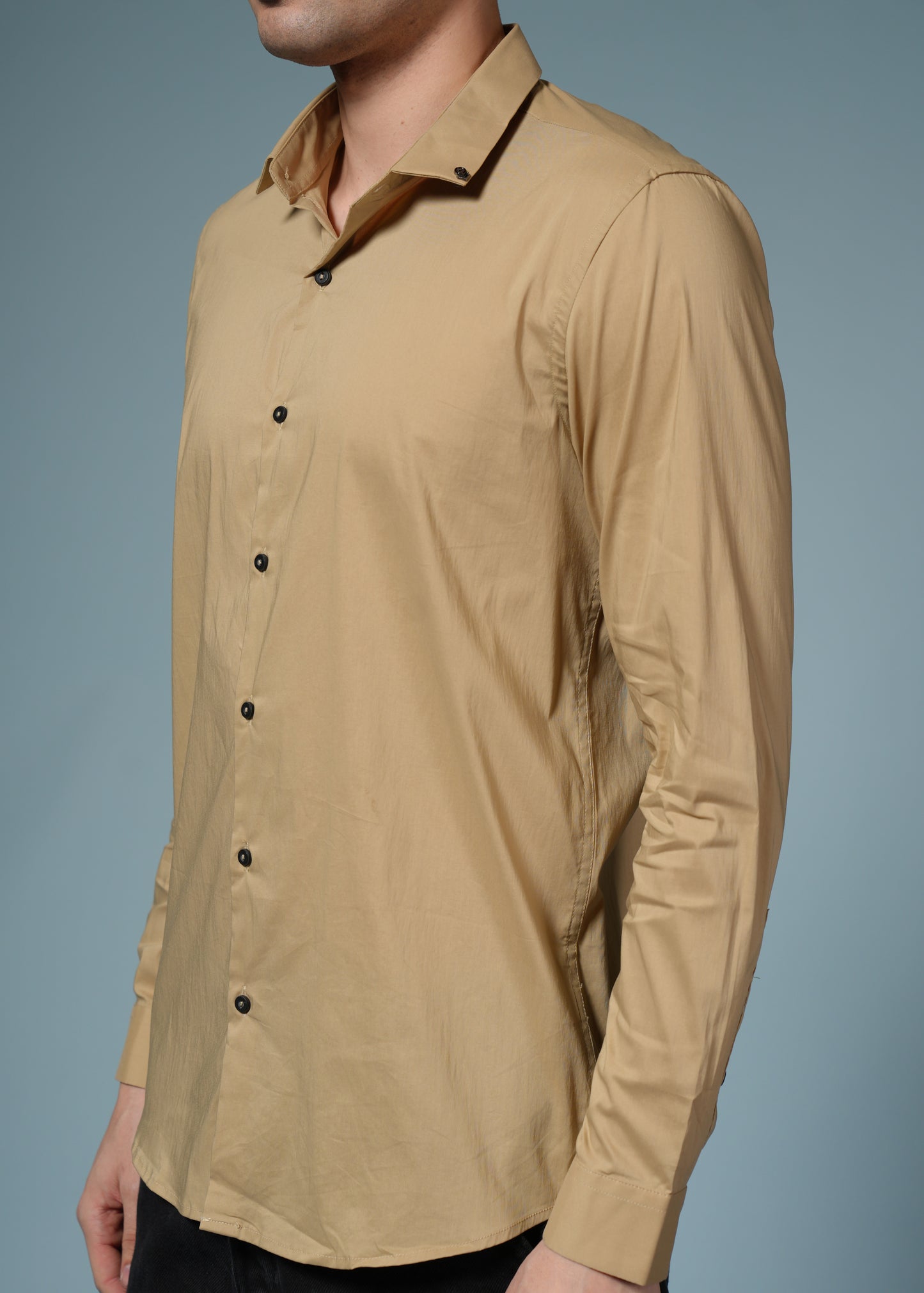Men’s Dark Beige Formal Shirt