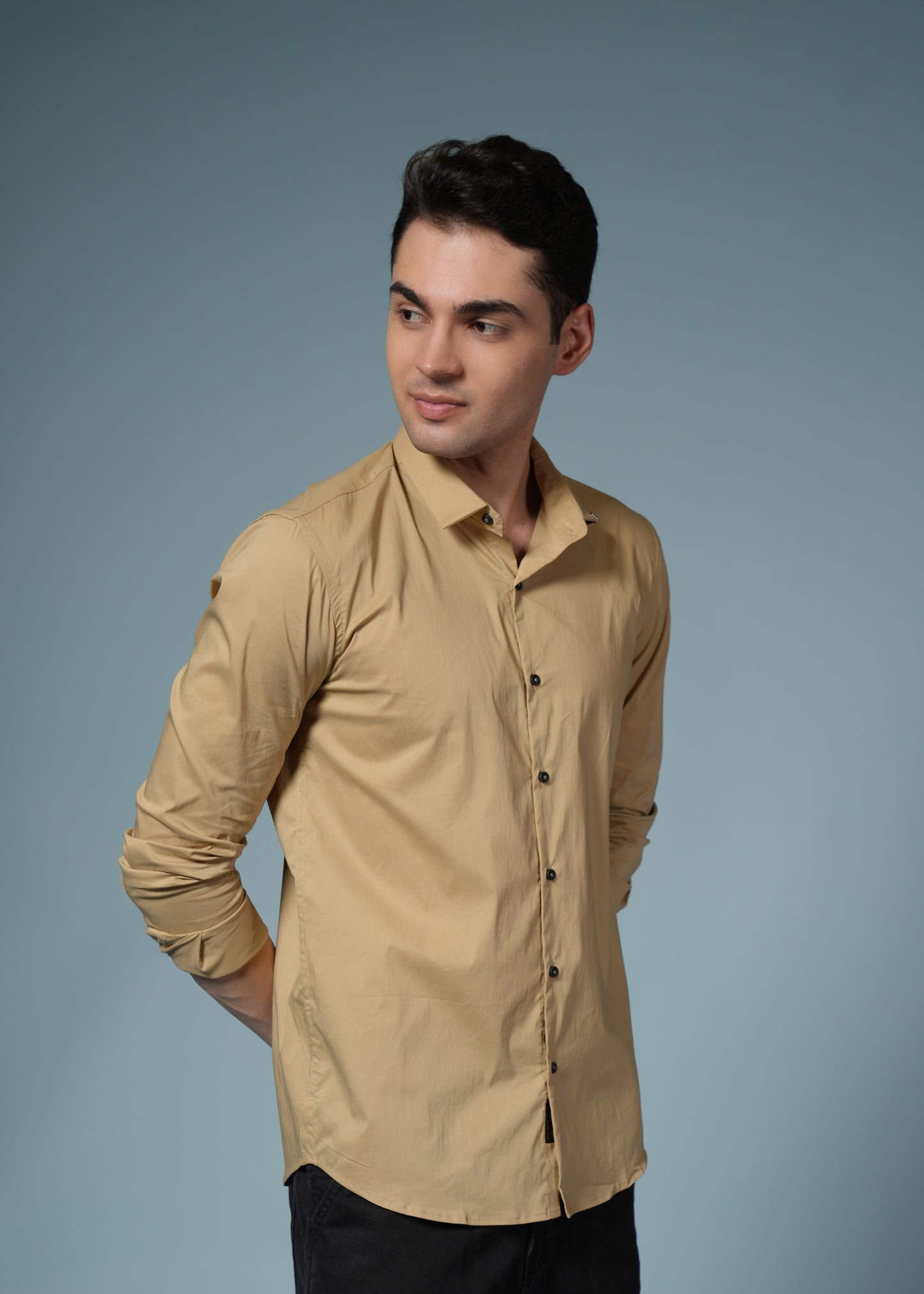 Men’s Dark Beige Formal Shirt