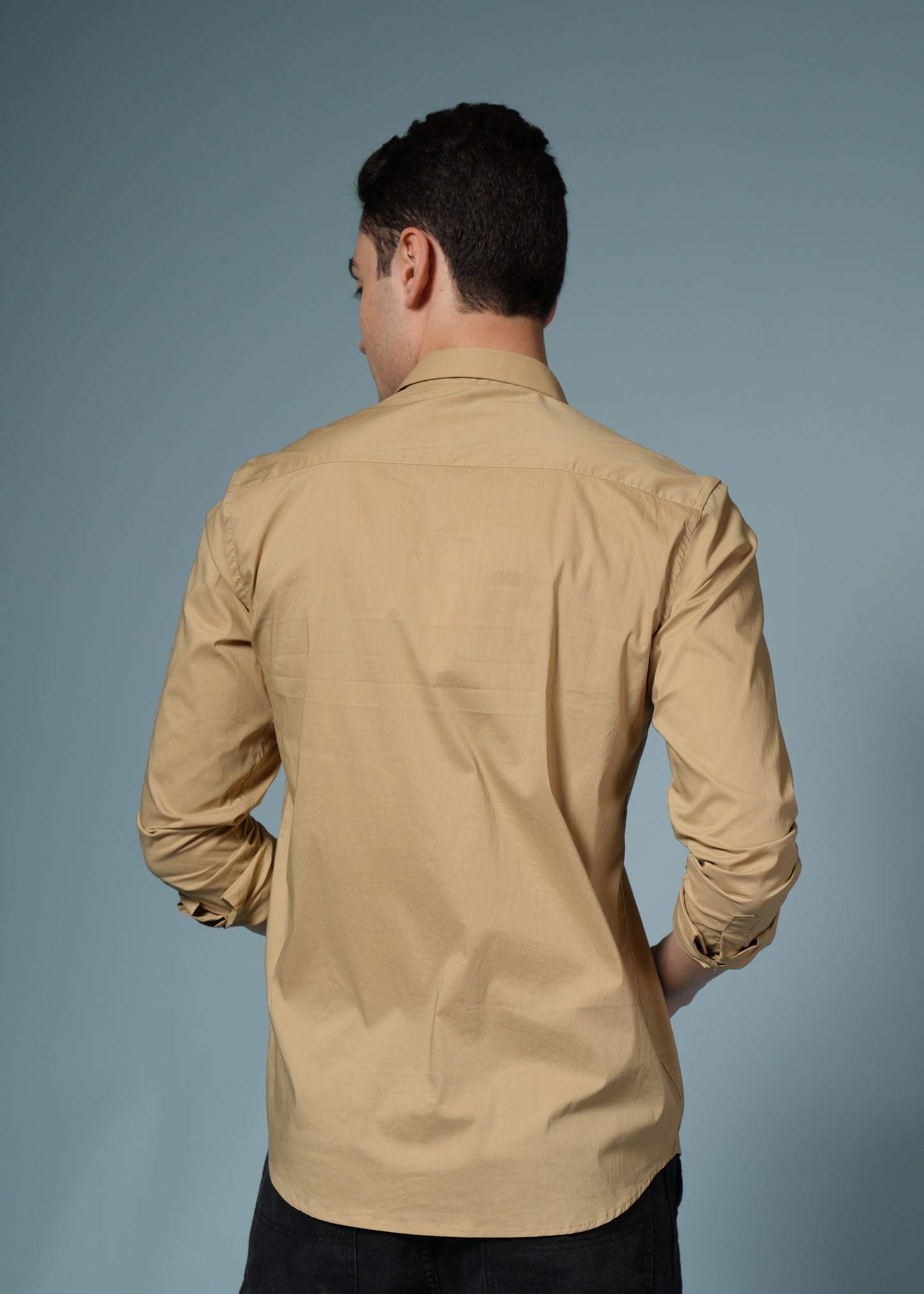 Men’s Dark Beige Formal Shirt