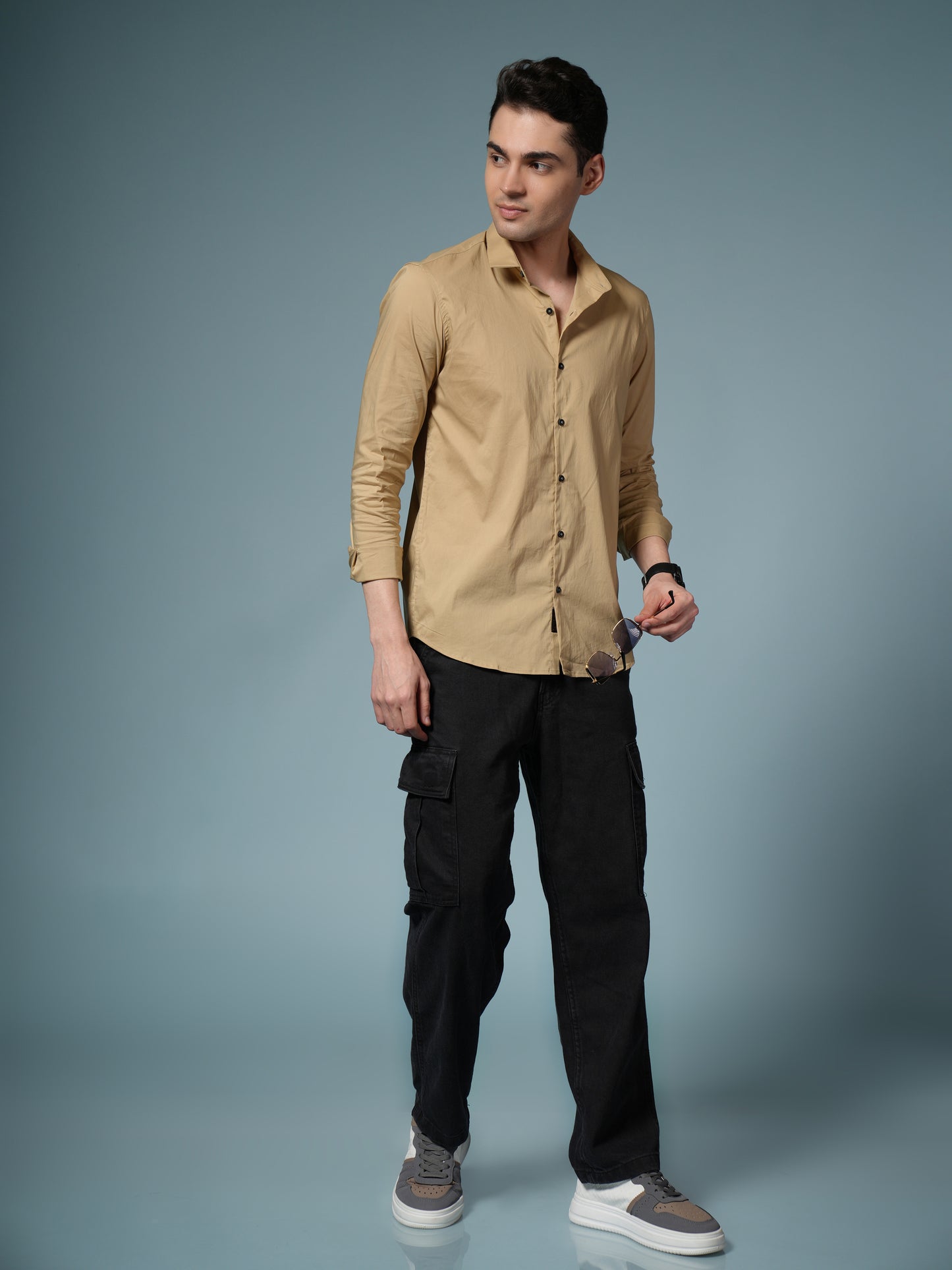 Men’s Dark Beige Formal Shirt