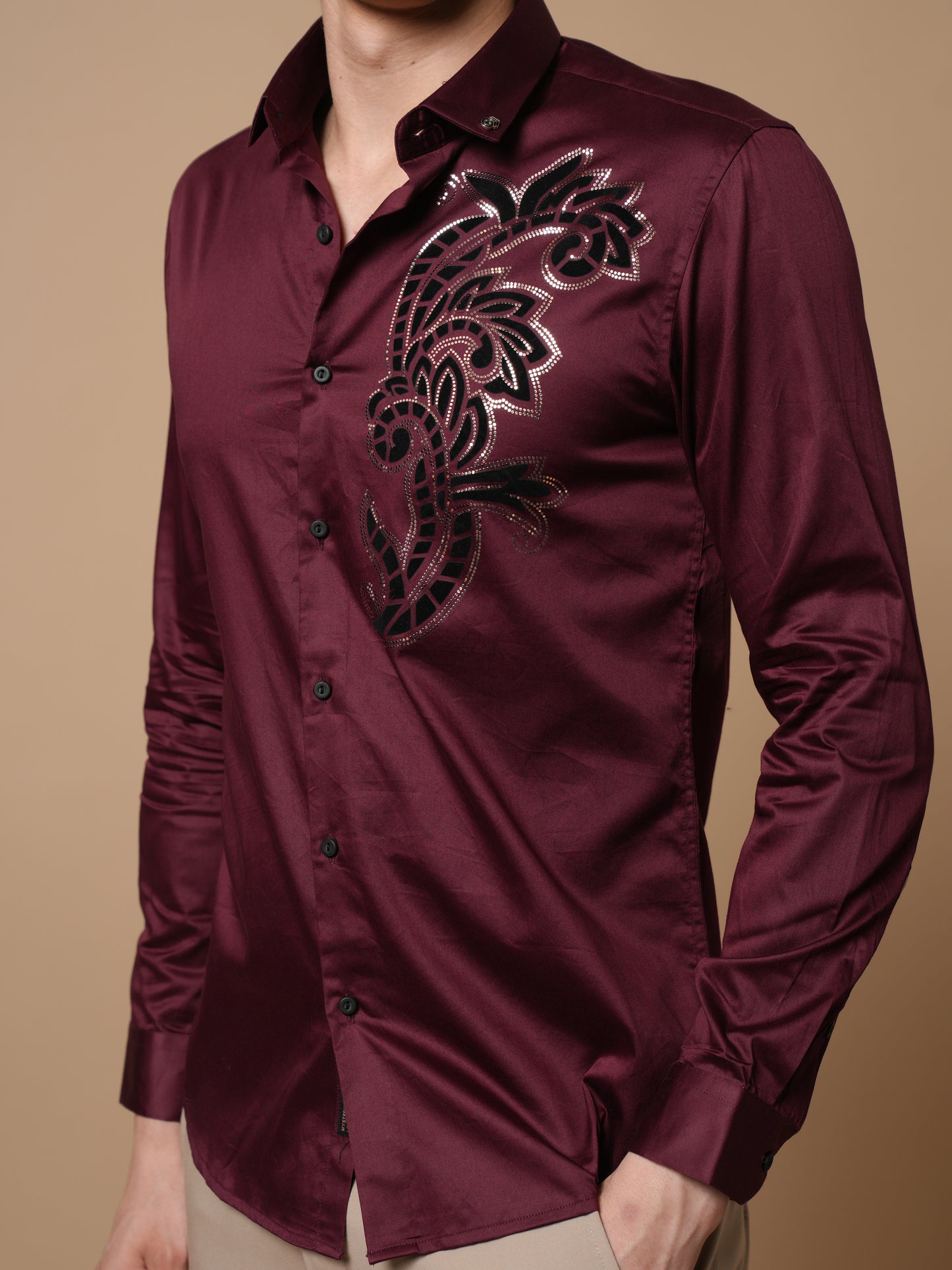 Men’s Maroon Party Wear