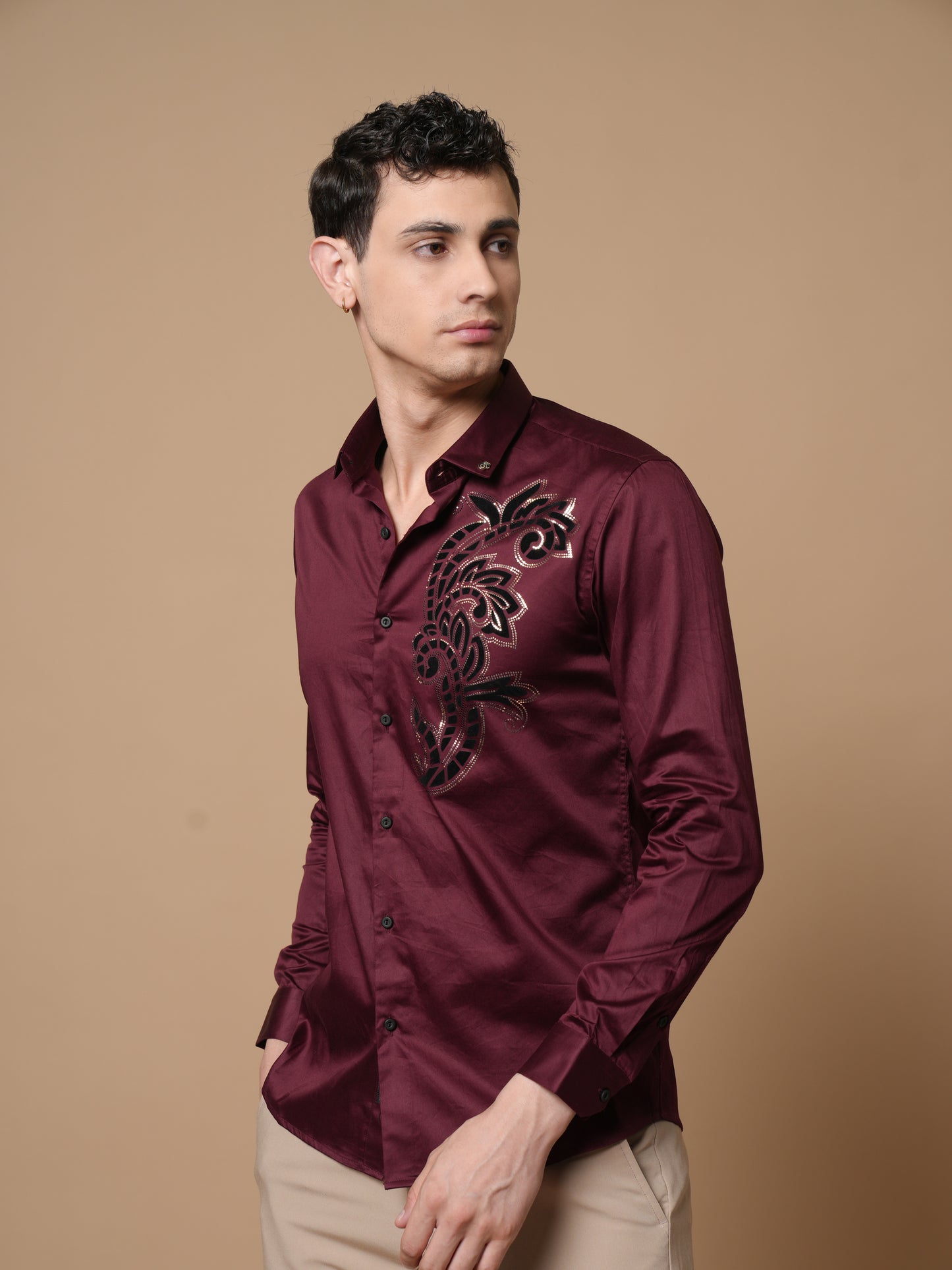 Men’s Maroon Party Wear