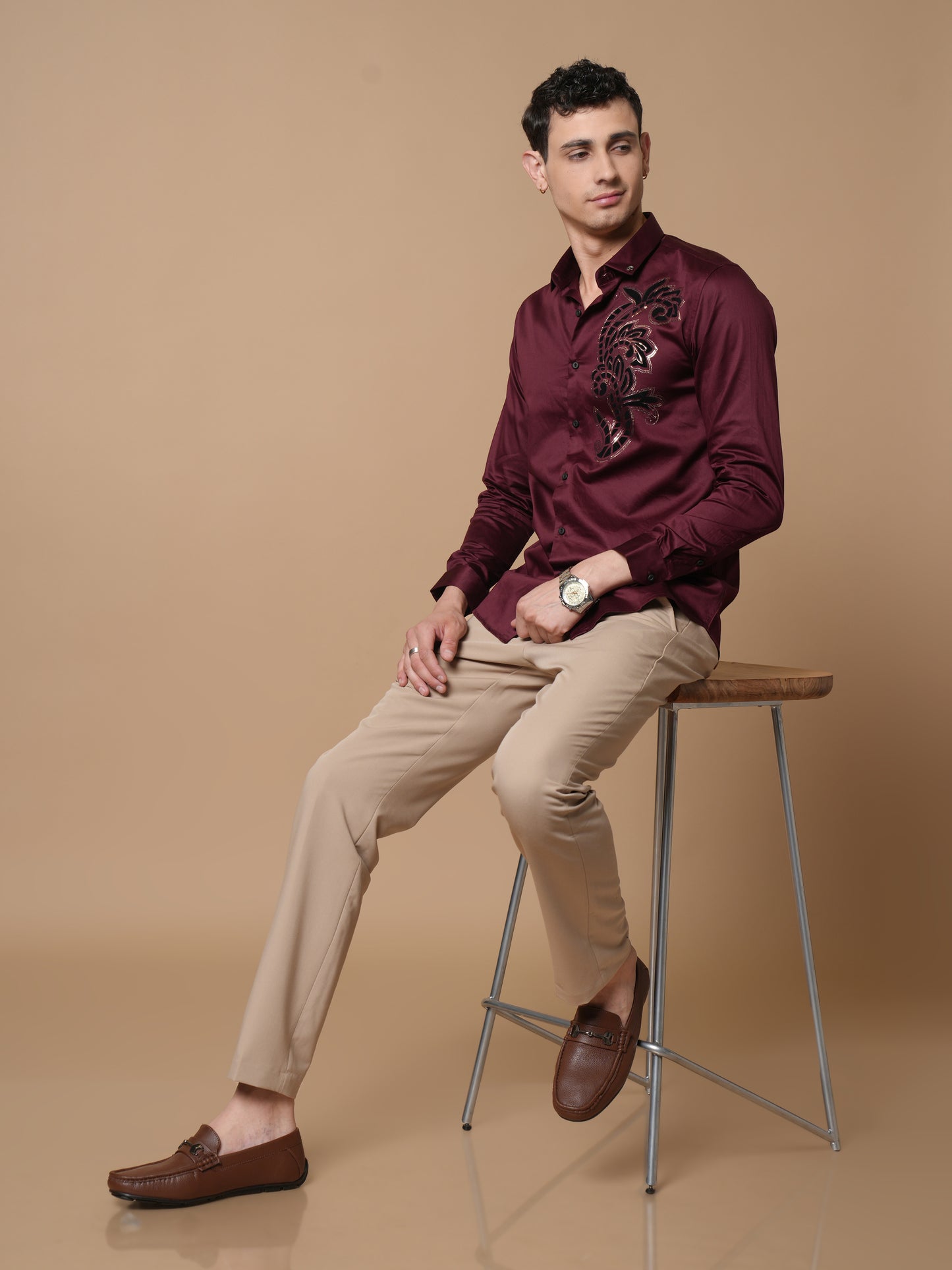 Men’s Maroon Party Wear